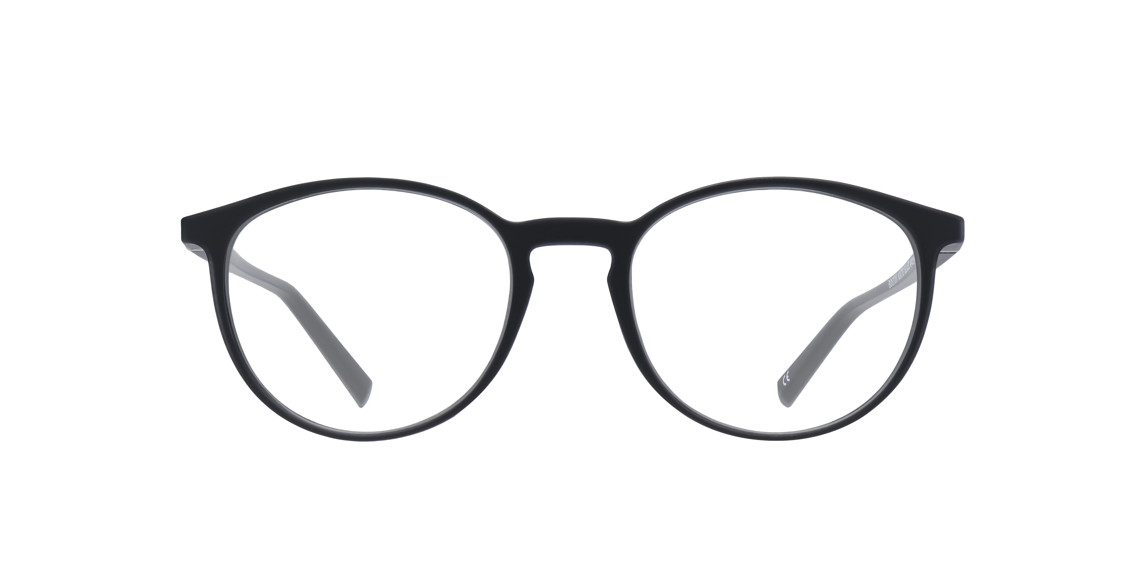 Boston Matte Black PlasticEyeglass Frames for Glasses Direct, Front View