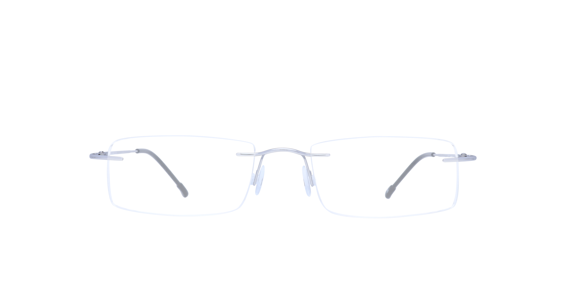 Remy Silver MetalEyeglass Frames for Glasses Direct, Front View