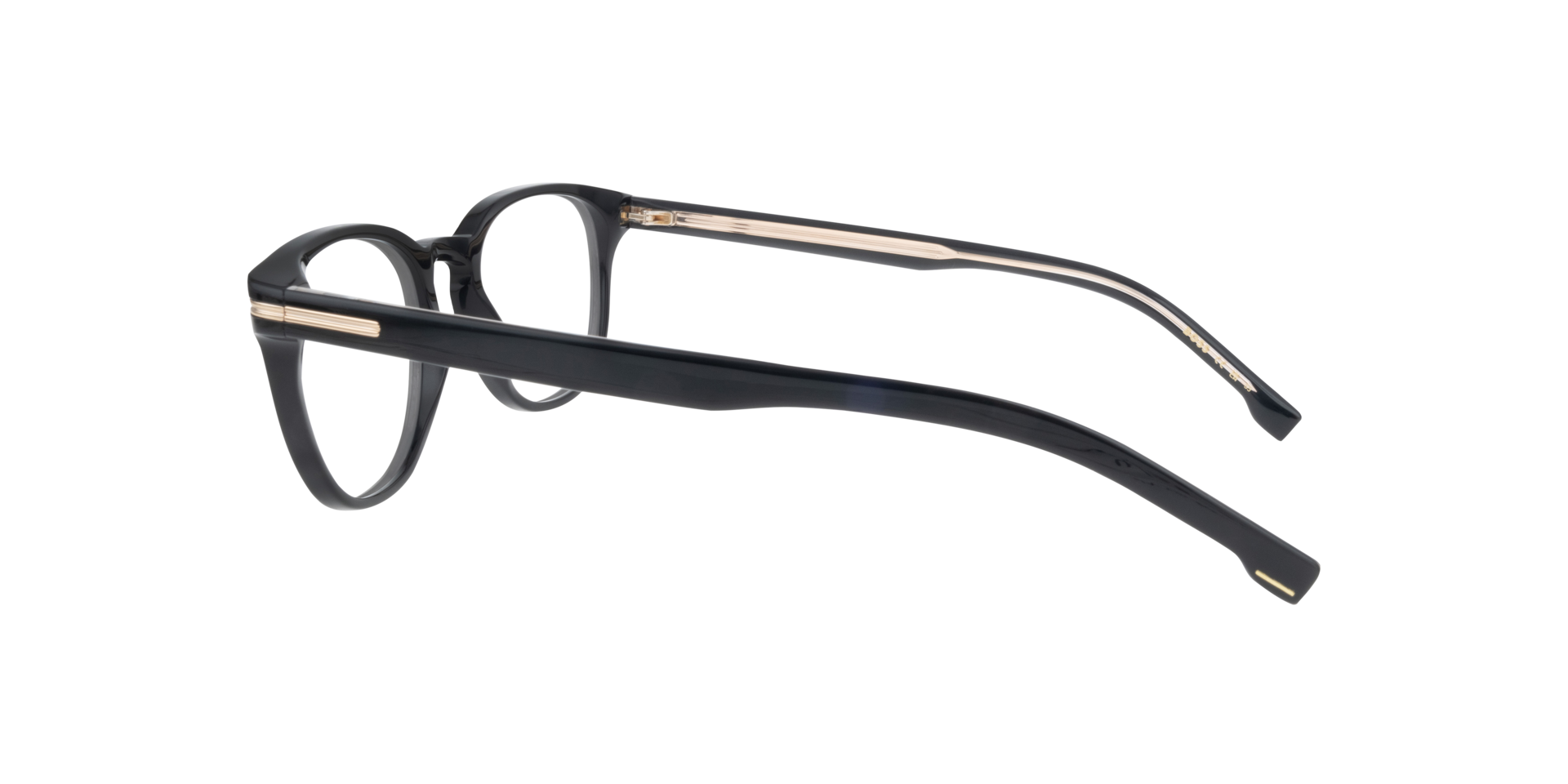BOSS 1601 Black AcetateEyeglass Frames for Glasses Direct, Side View