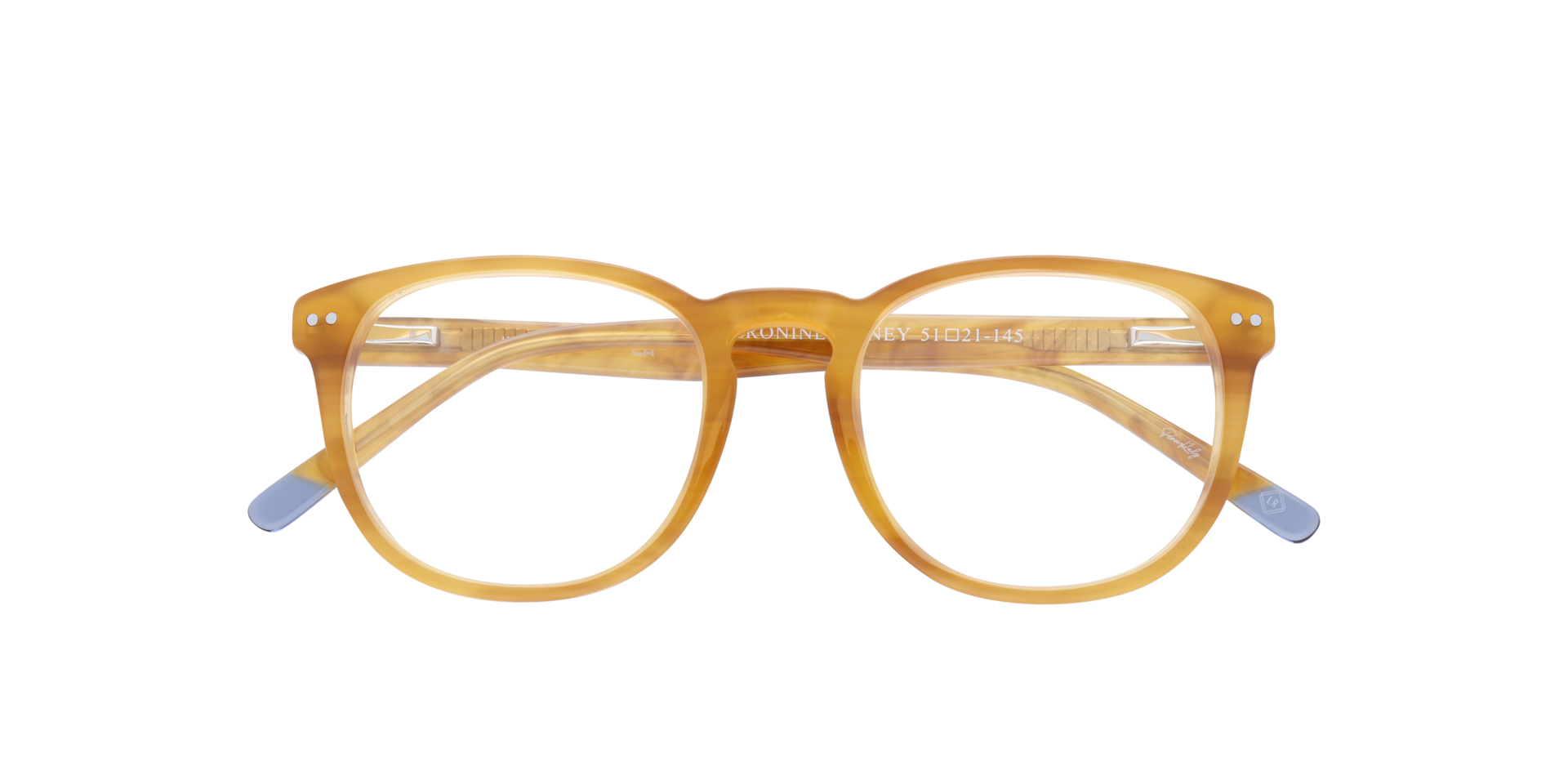 ZERONINE Honey AcetateEyeglass Frames for Glasses Direct, Closed View