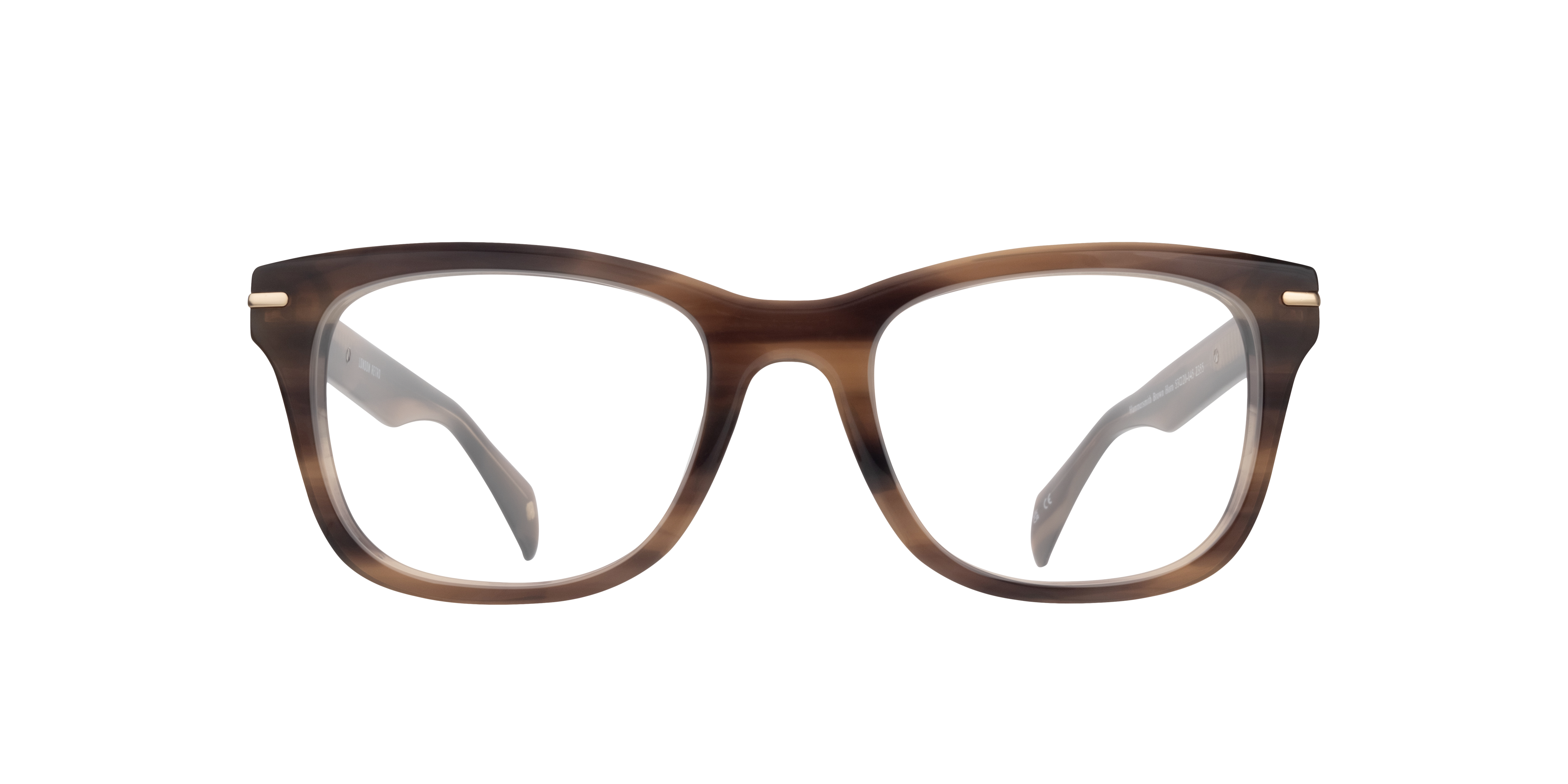 Hammersmith Brown Horn AcetateSunglass Frames for Glasses Direct, Front View