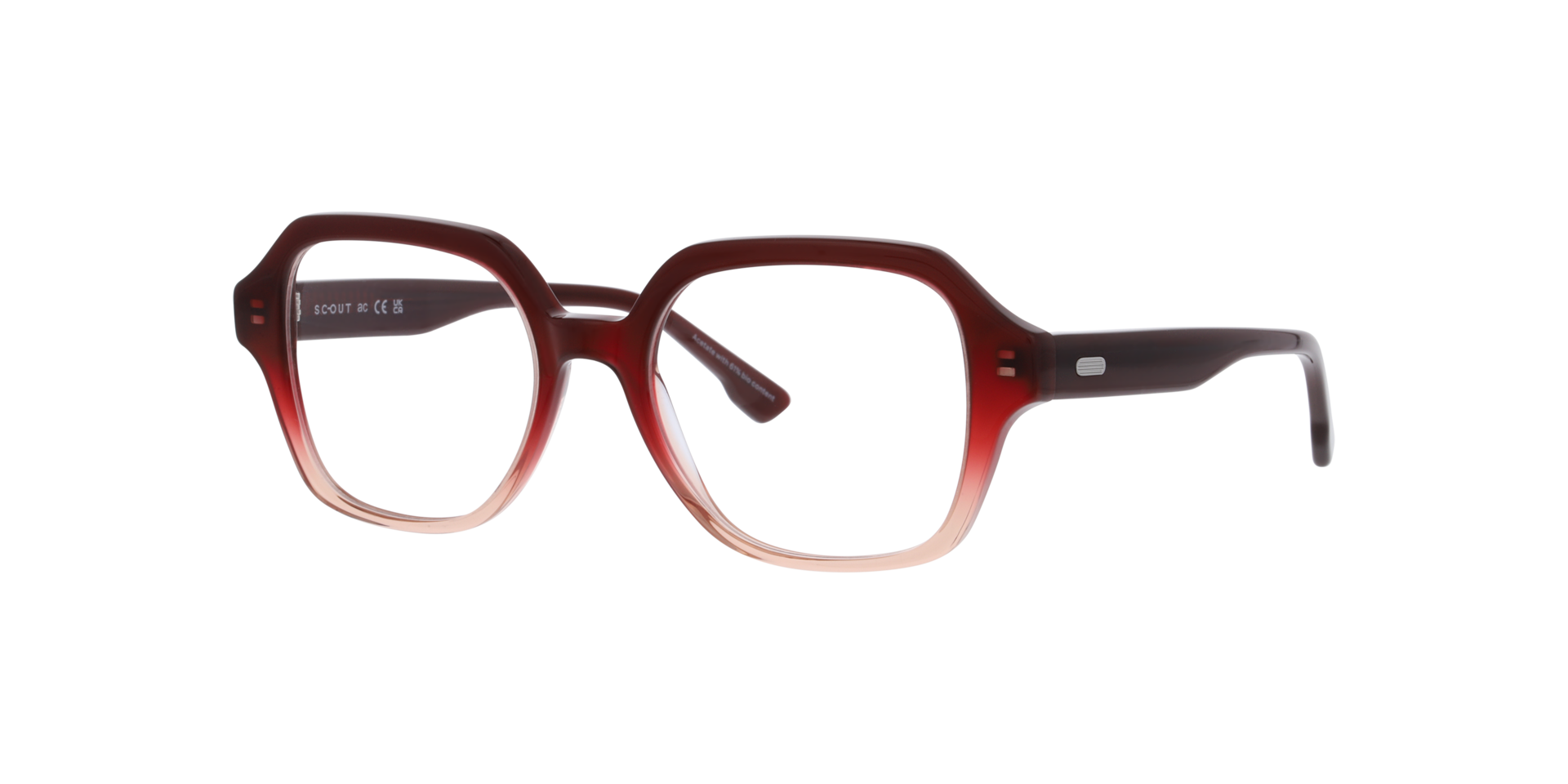 Matisse Gradient Purple Pink AcetateEyeglass Frames for Glasses Direct, Angle View