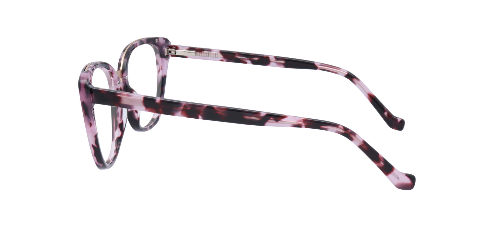 Faith Mauve Havana AcetateEyeglass Frames for Glasses Direct, Side View