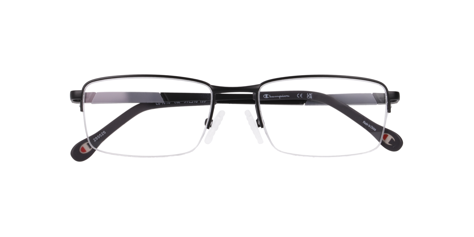 Cu1016 Black MetalEyeglass Frames for Glasses Direct, Closed View