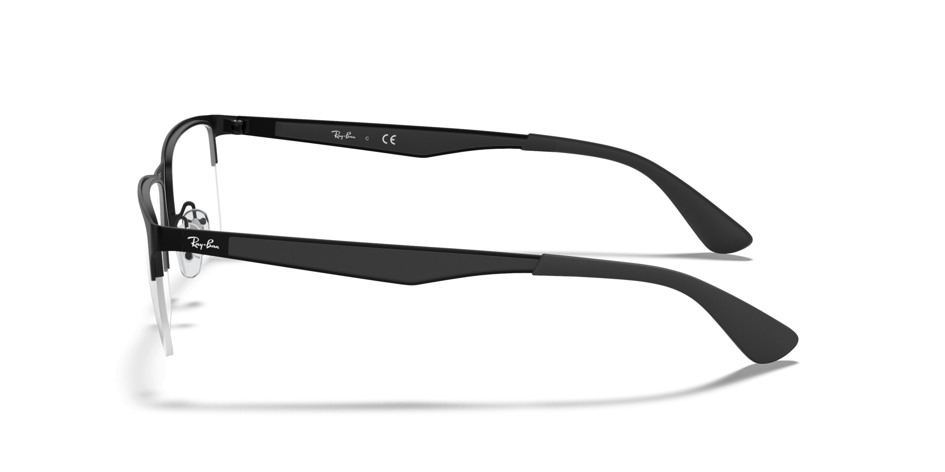 RB6335 Optics Black MetalEyeglass Frames for Glasses Direct, Side View