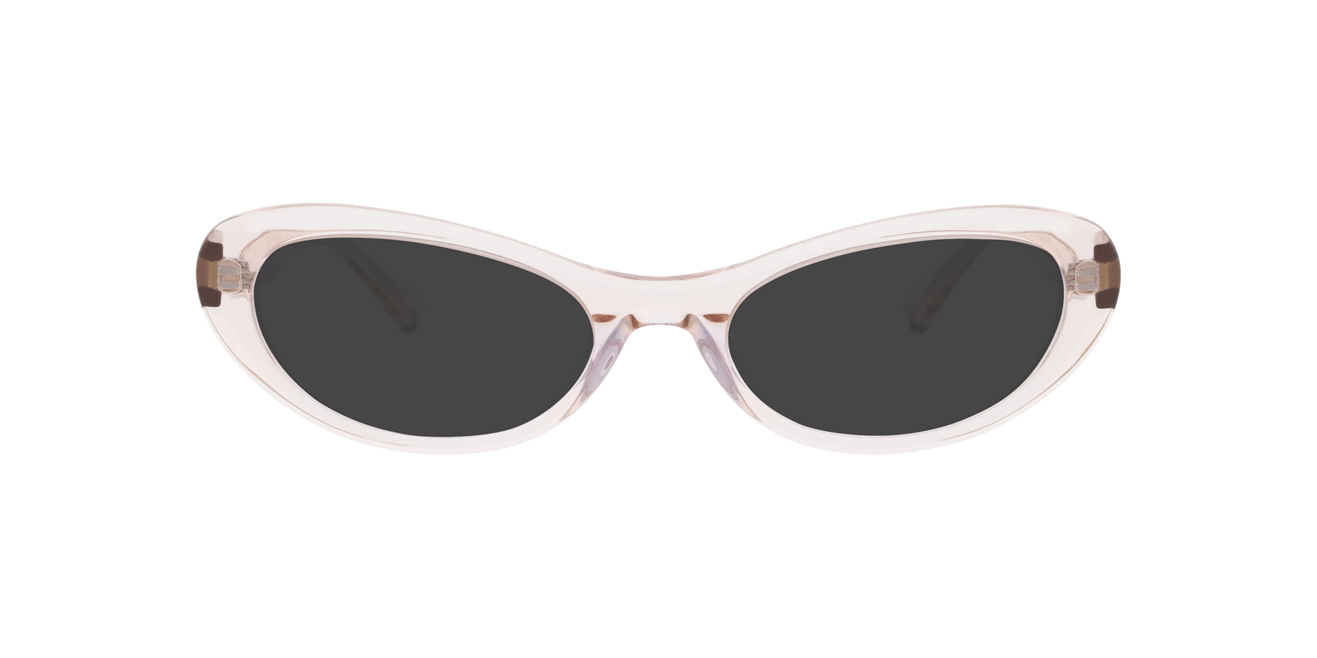 Mimi Transparent Nude AcetateEyeglass Frames for Glasses Direct, with Tinted Lenses
