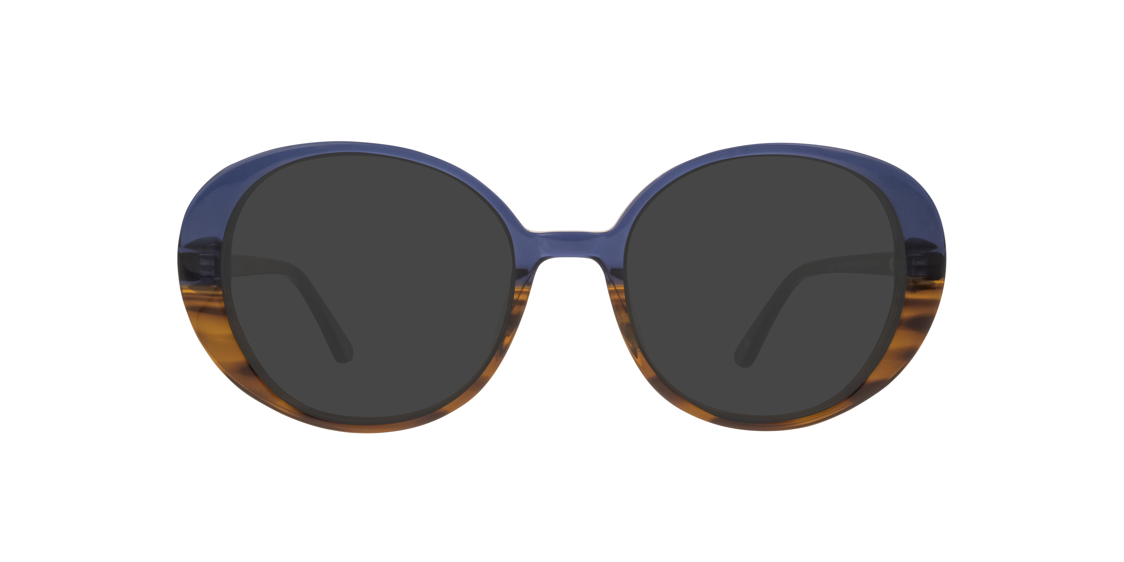 Gradient Blue/Brown Horn Hattie -  Acetate