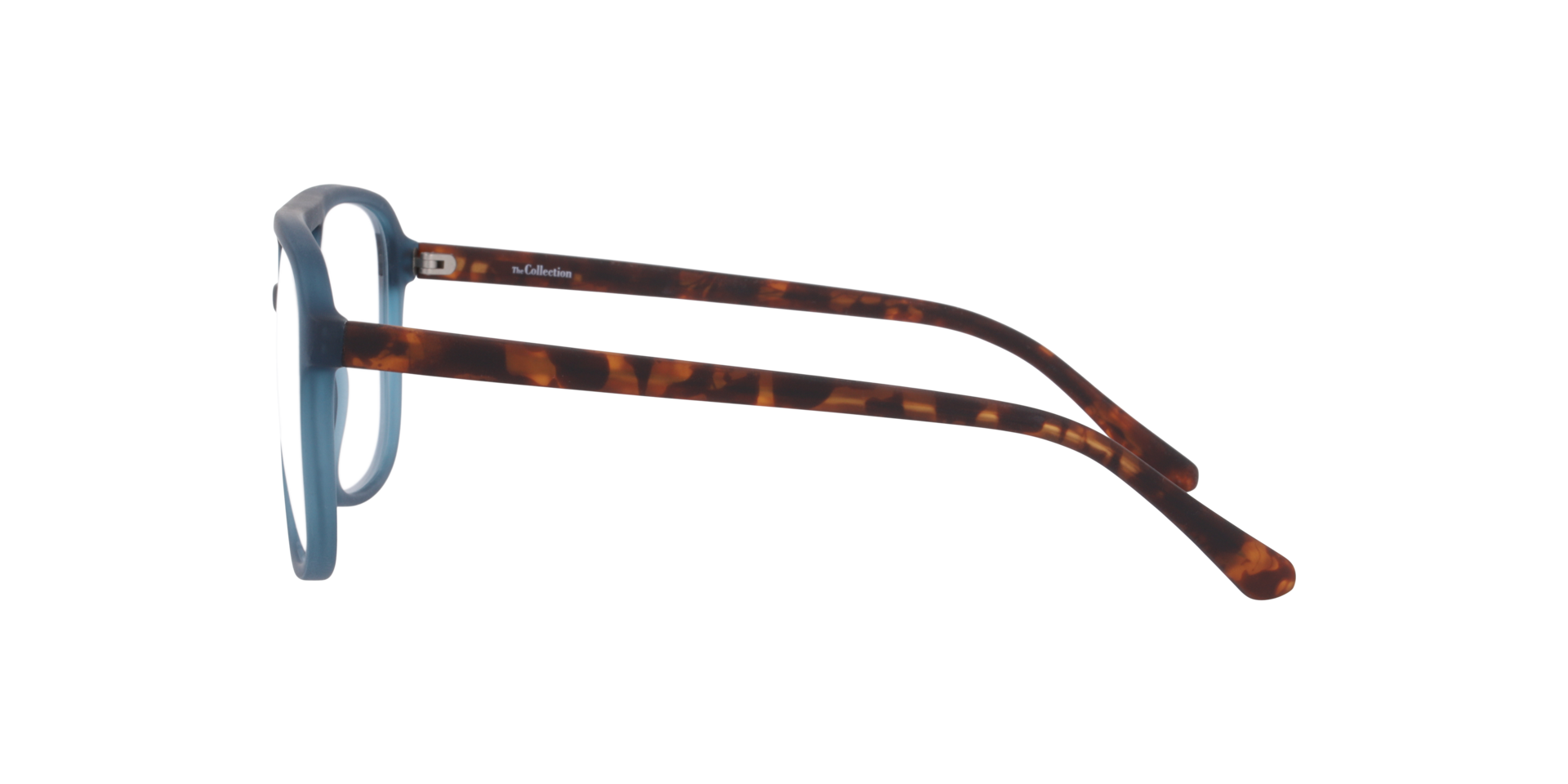 Max Crystal Green PlasticEyeglass Frames for Glasses Direct, Side View