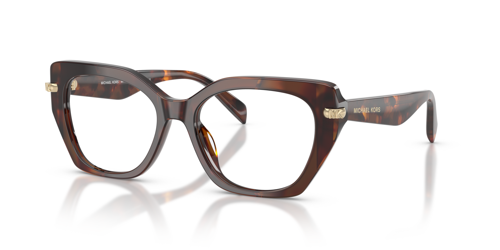 MK4167U Luggage Tortoise AcetateEyeglass Frames for Glasses Direct, Angle View