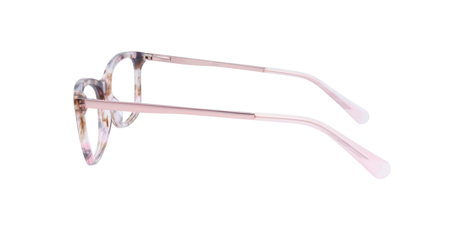Luna Pink AcetateEyeglass Frames for Glasses Direct, Side View