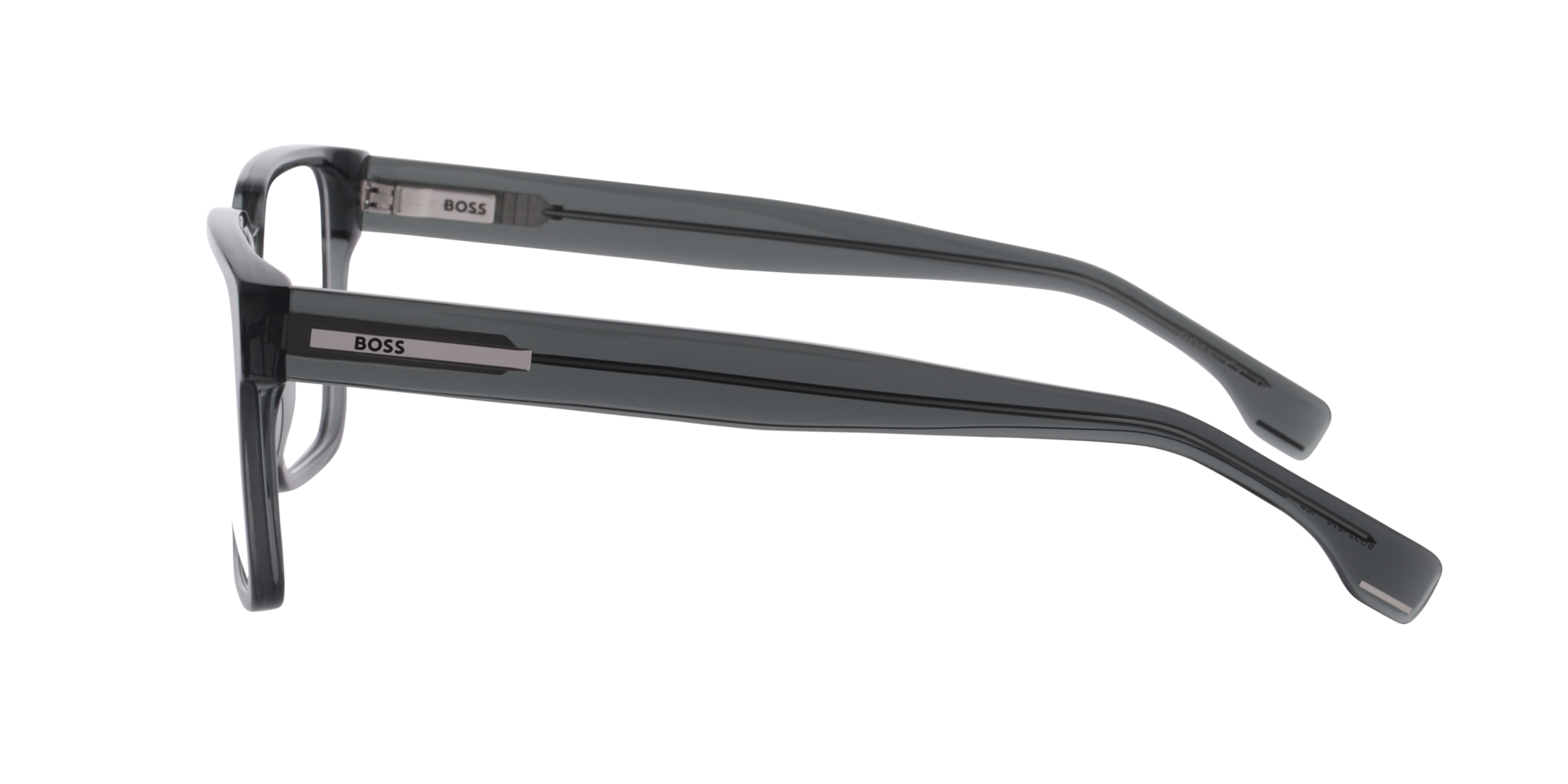 BOSS 1898 Green AcetateEyeglass Frames for Glasses Direct, Side View