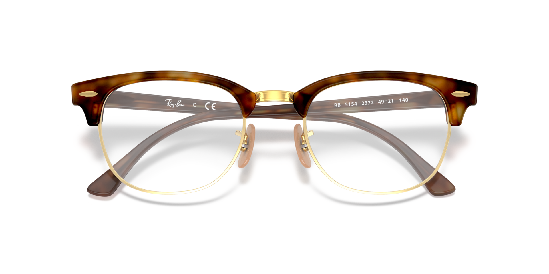 RB5154 Red Havana AcetateEyeglass Frames for Glasses Direct, Closed View