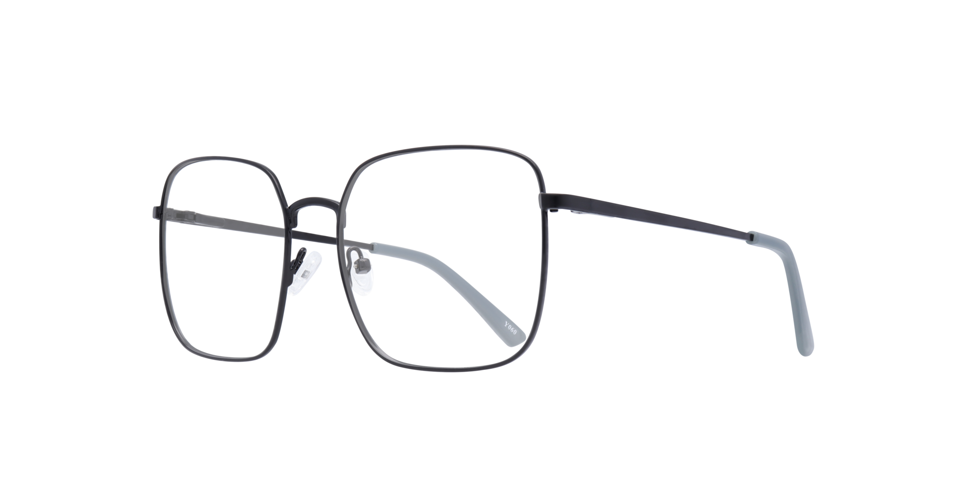 Dalia Black MetalEyeglass Frames for Glasses Direct, Angle View