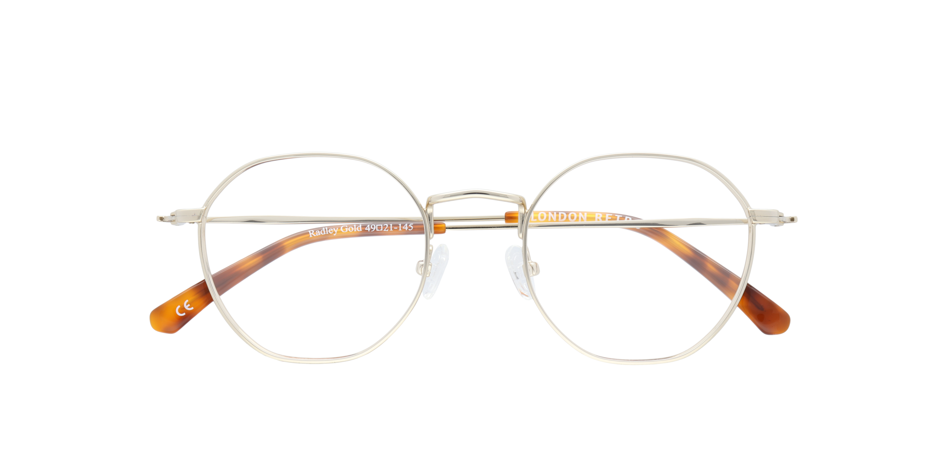 Radley Gold MetalEyeglass Frames for Glasses Direct, Closed View