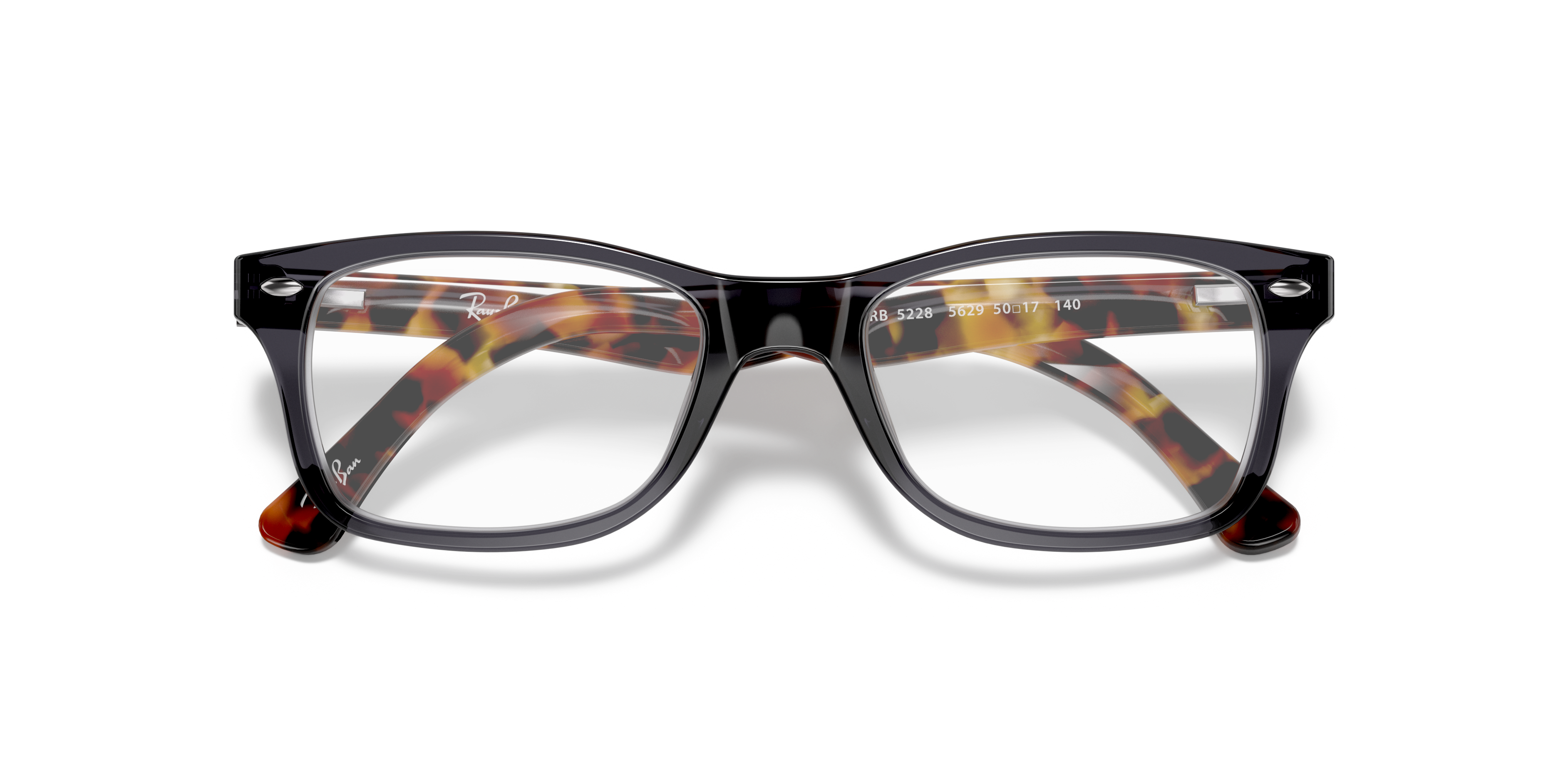 RB5228 Grey AcetateEyeglass Frames for Glasses Direct, Closed View