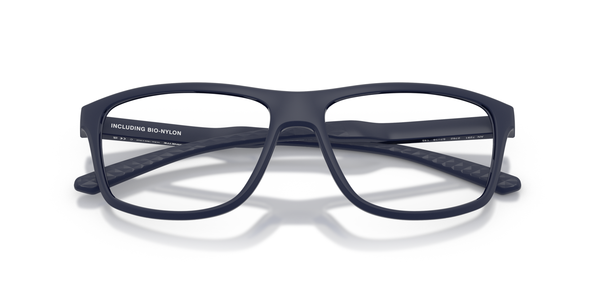 AN7291 Matte Navy Blue PlasticEyeglass Frames for Glasses Direct, Closed View