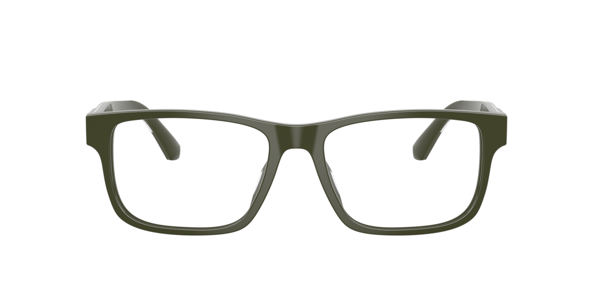 Emporio Armani Men's Shiny Green Rectangle Acetate Eyeglasses Online - Full Rim - Ea3265u - Image 1