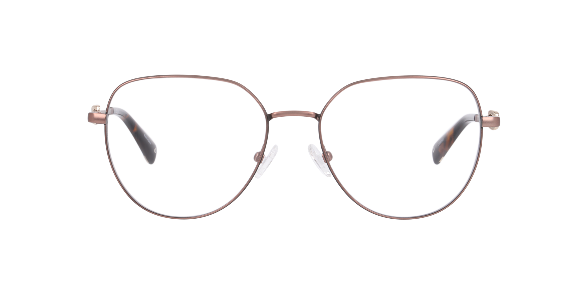 Cuemi Black MetalEyeglass Frames for Glasses Direct, Front View