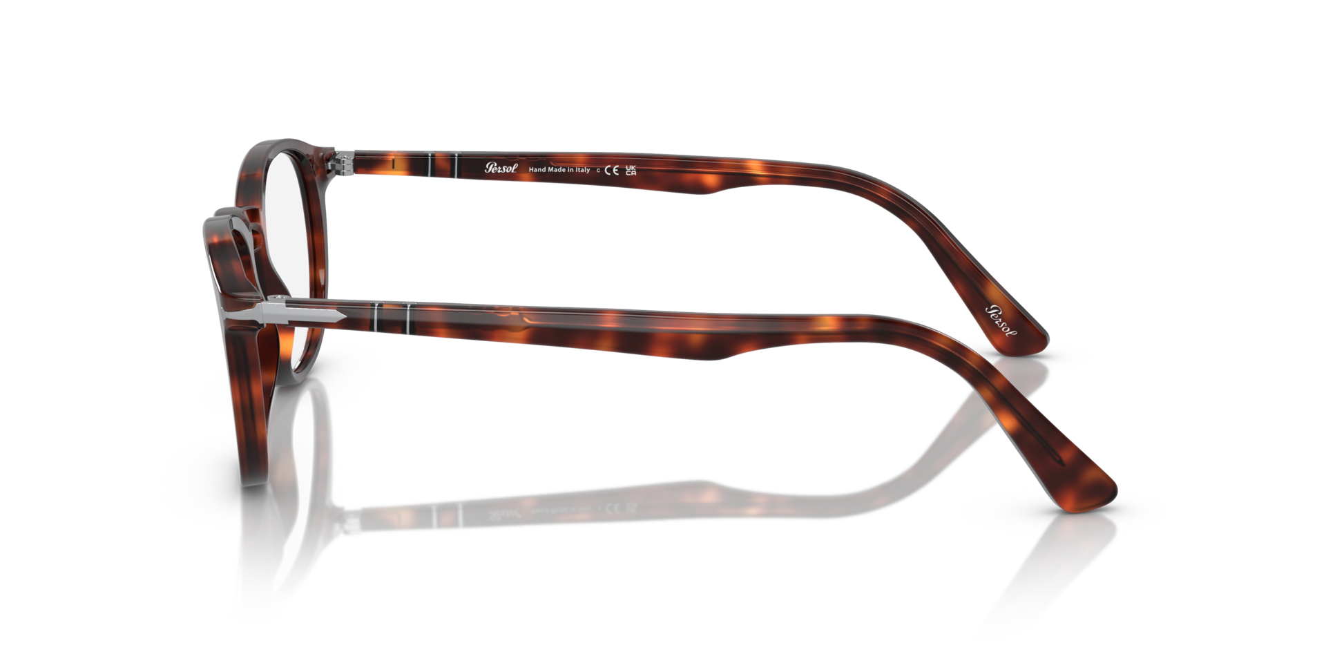 PO3143V Havana AcetateEyeglass Frames for Glasses Direct, Side View