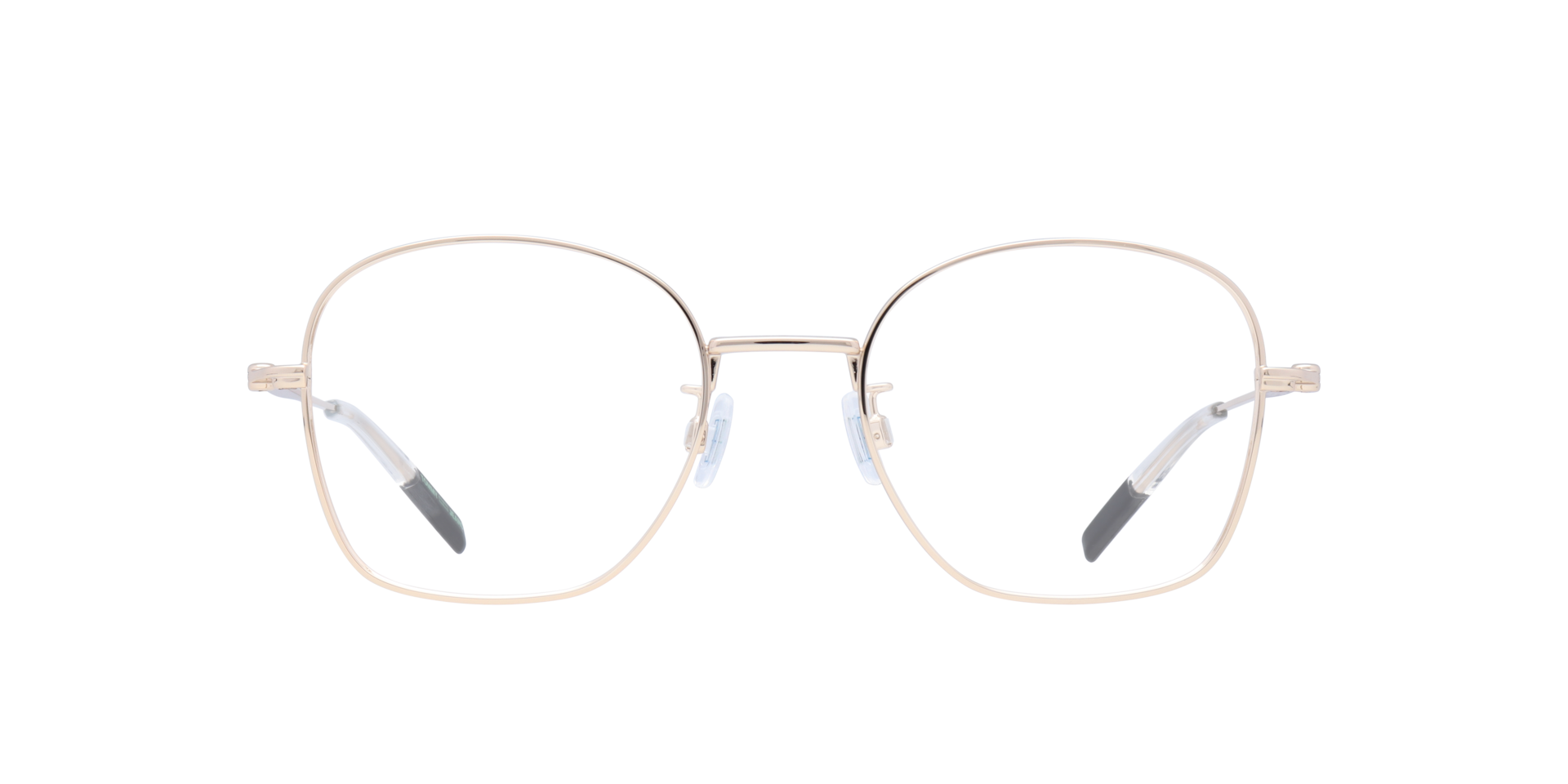 TJ 0072/F Gold MetalEyeglass Frames for Glasses Direct, Front View