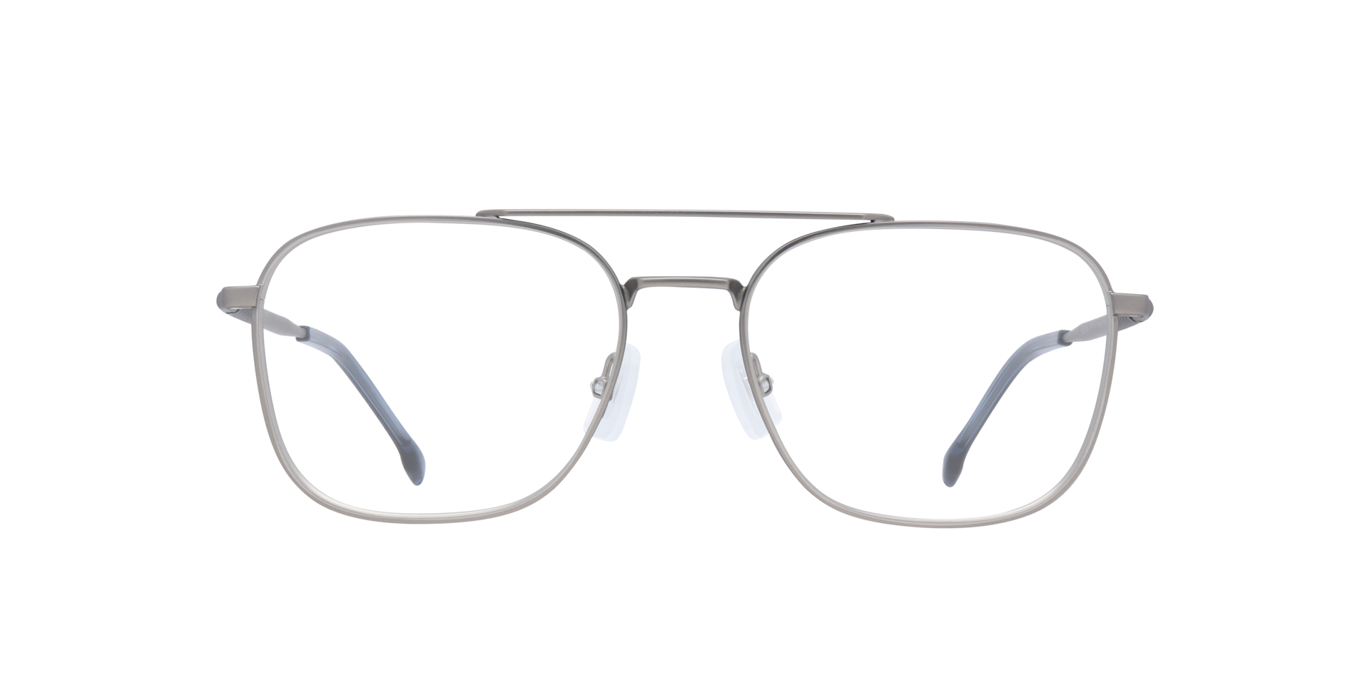 BOSS 1449 Silver Matte MetalEyeglass Frames for Glasses Direct, Front View