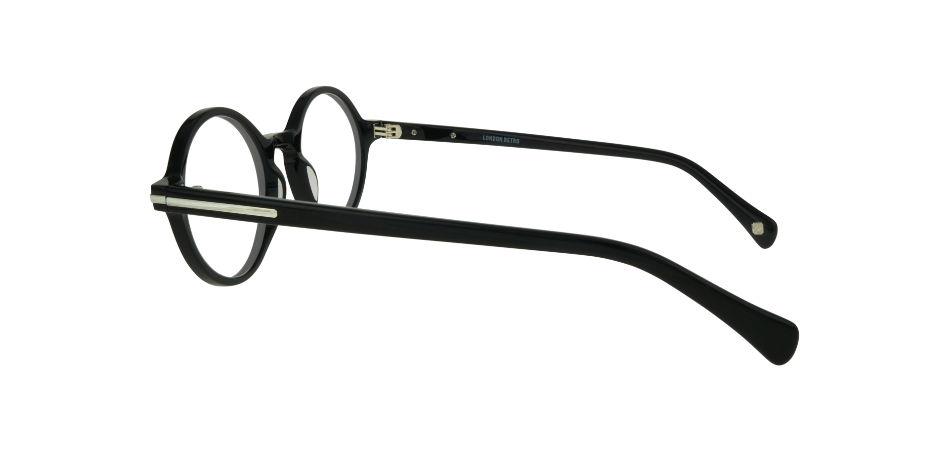 Kilburn Black AcetateEyeglass Frames for Glasses Direct, Side View