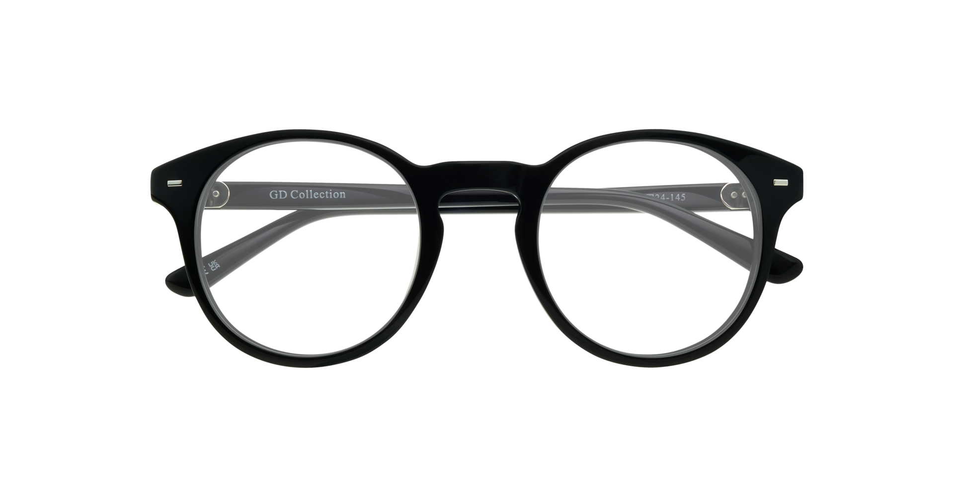 June Black AcetateEyeglass Frames for Glasses Direct, Closed View