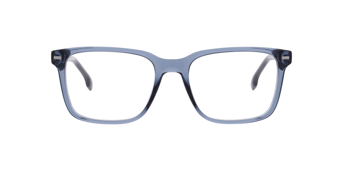 Hugo Boss Men's Blue Rectangle Acetate Eyeglasses Online - Full Rim - Boss 1841