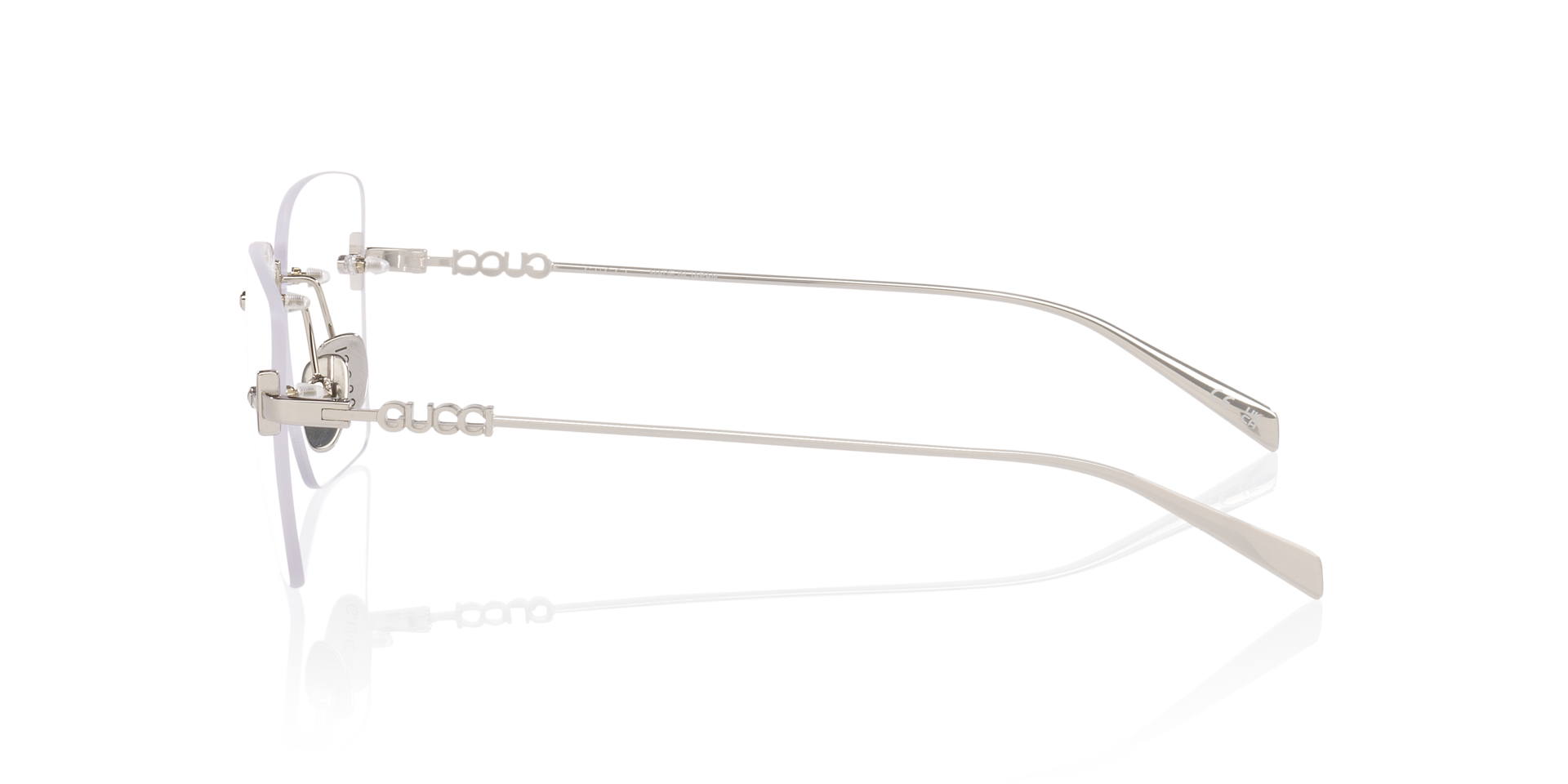 GG1938O Silver MetalEyeglass Frames for Glasses Direct, Side View