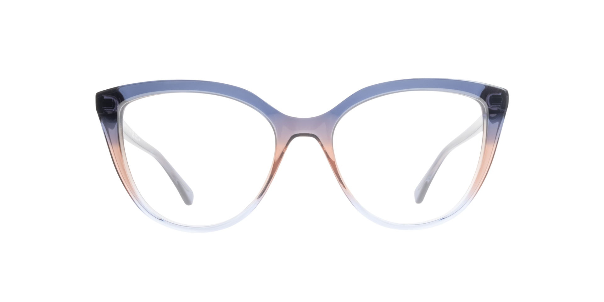 Hana Blue AcetateEyeglass Frames for Glasses Direct, Front View