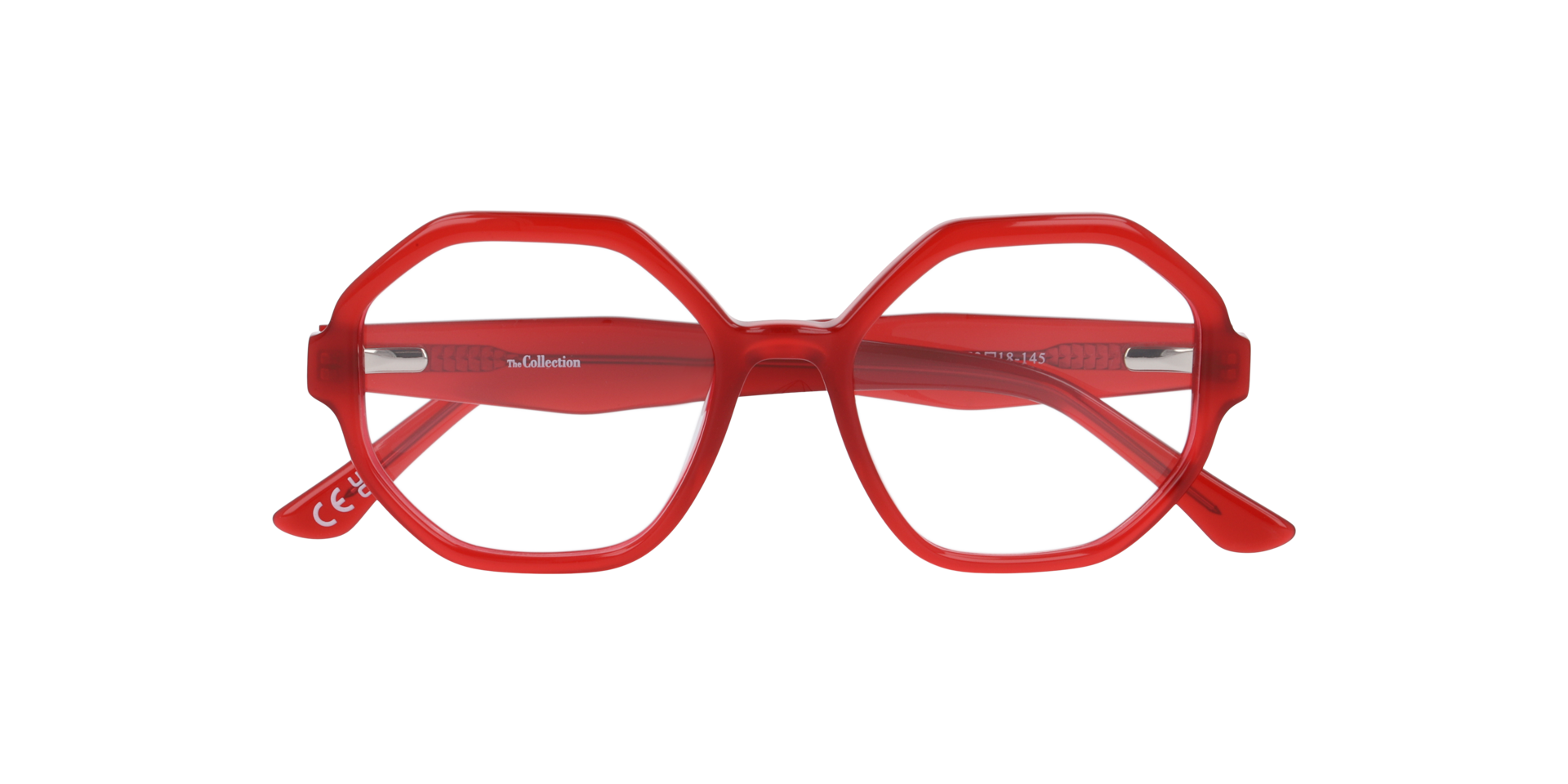 Mabel Milky Red AcetateEyeglass Frames for Glasses Direct, Closed View