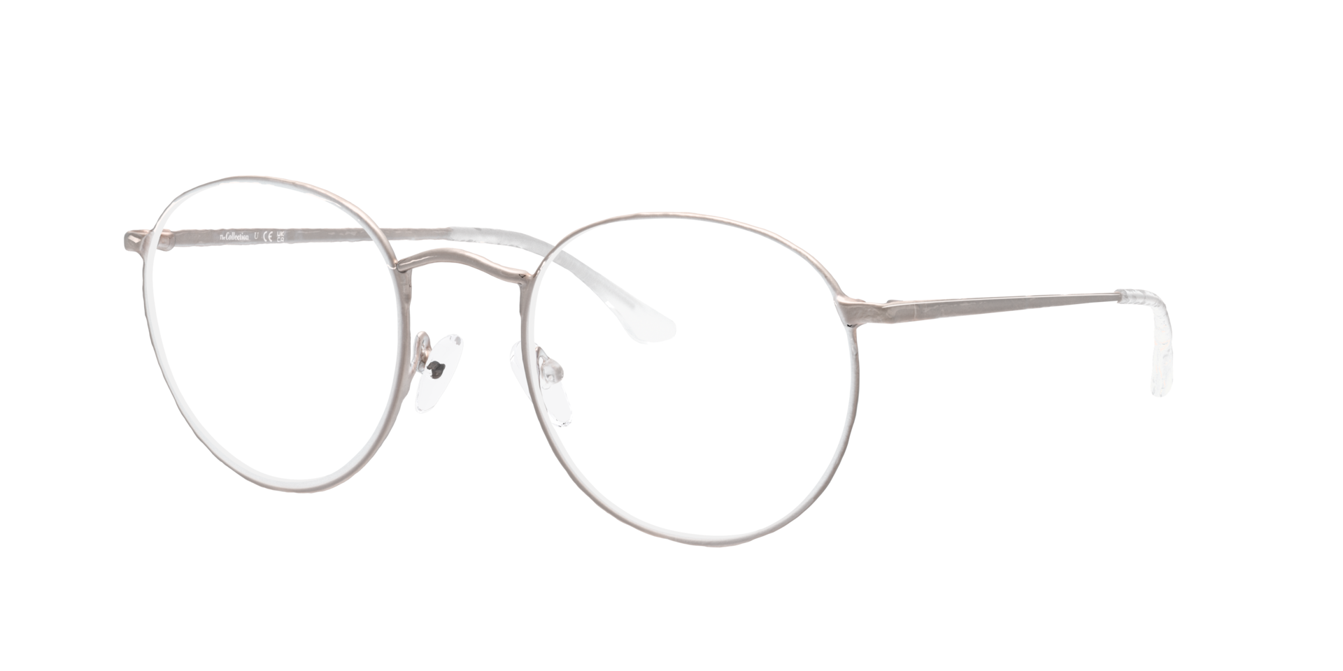 Moon Pink Gold MetalEyeglass Frames for Glasses Direct, Angle View