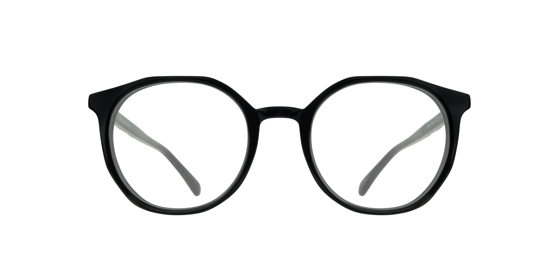 Julia Black AcetateEyeglass Frames for Glasses Direct, Front View