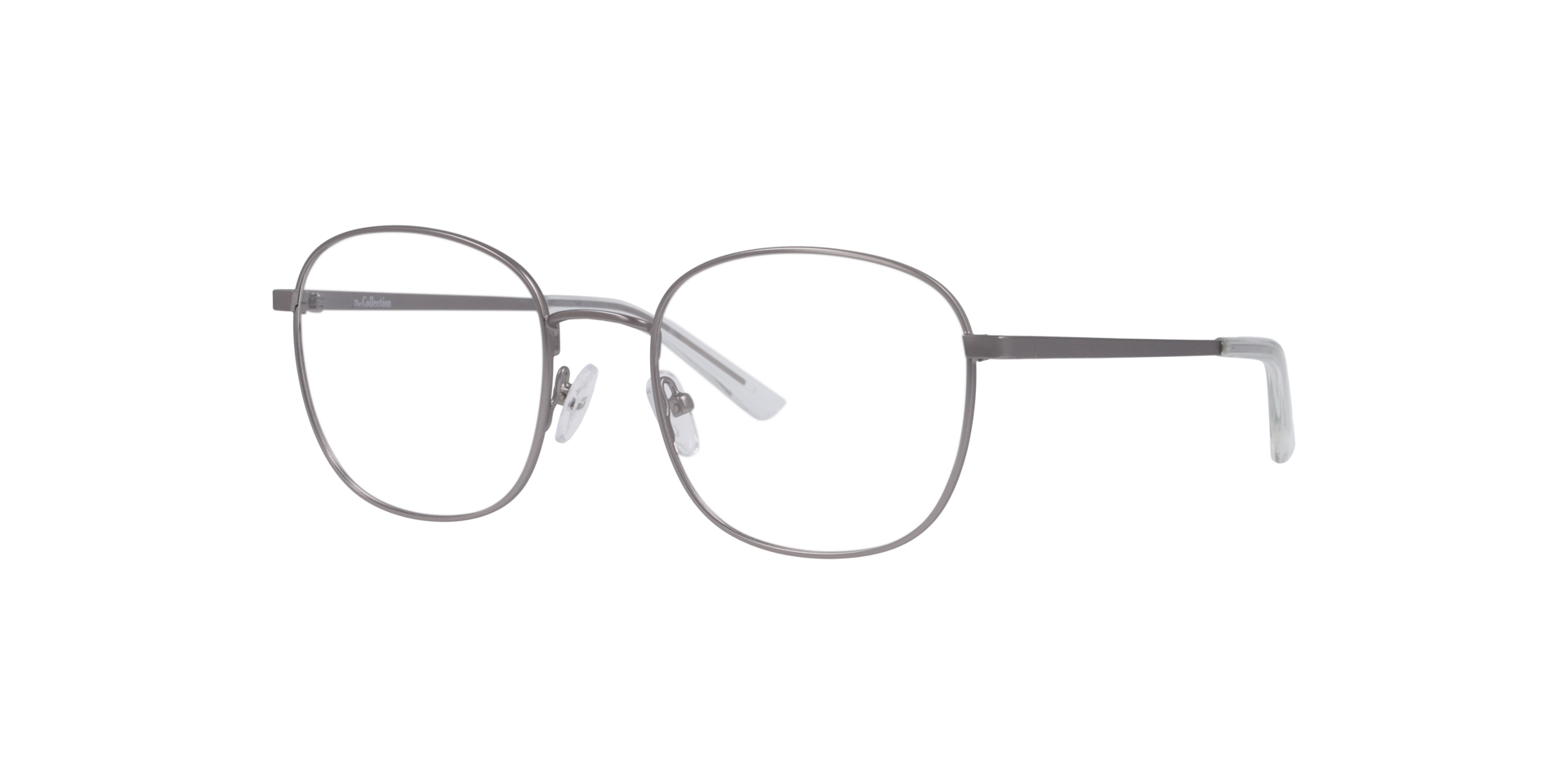 Mckenna Gunmetal MetalEyeglass Frames for Glasses Direct, Angle View