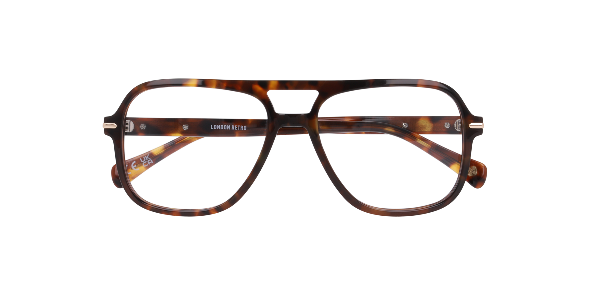 Manor Park Havana Brown AcetateEyeglass Frames for Glasses Direct, Closed View