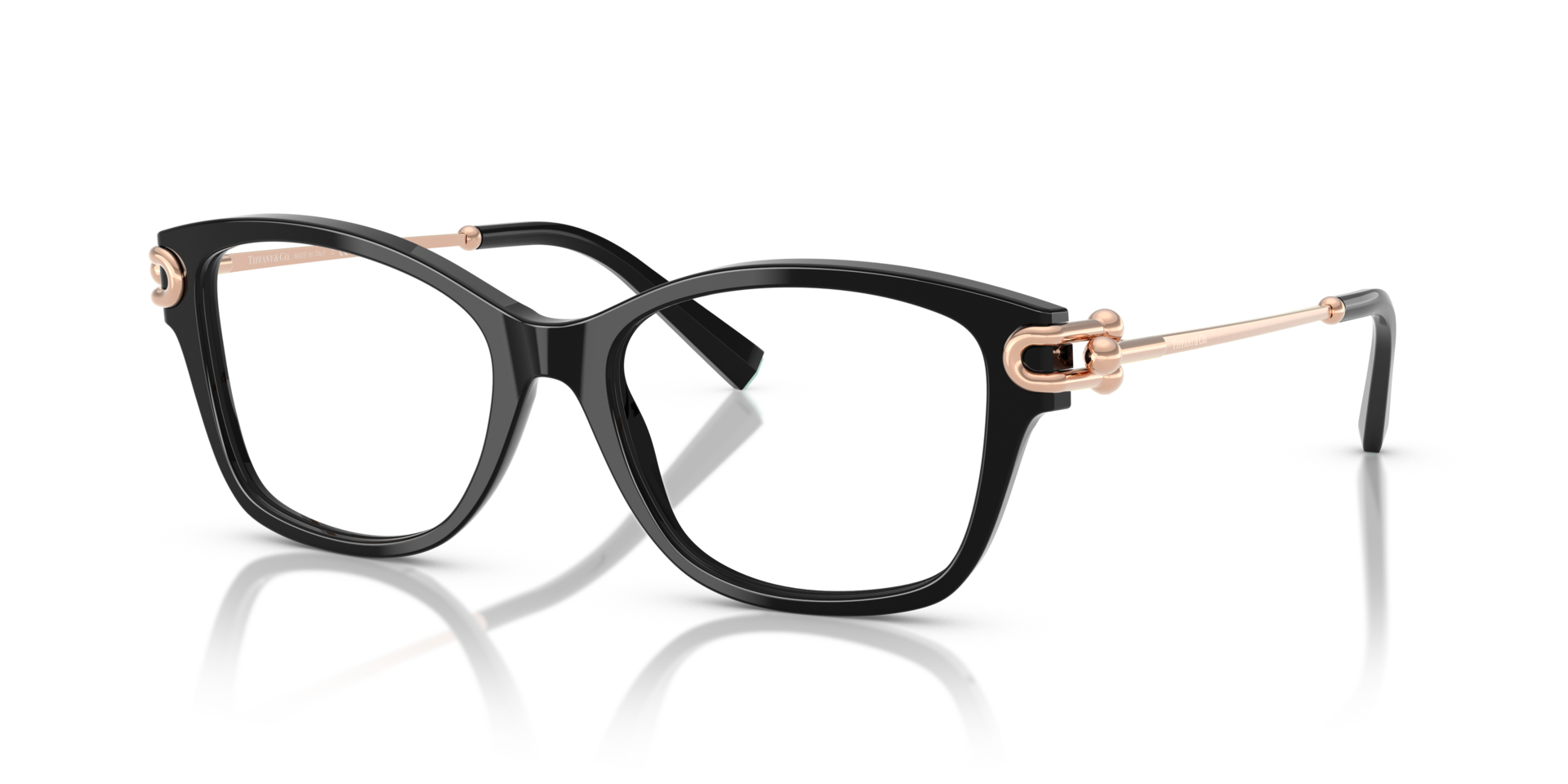 TF2266 Black AcetateEyeglass Frames for Glasses Direct, Angle View