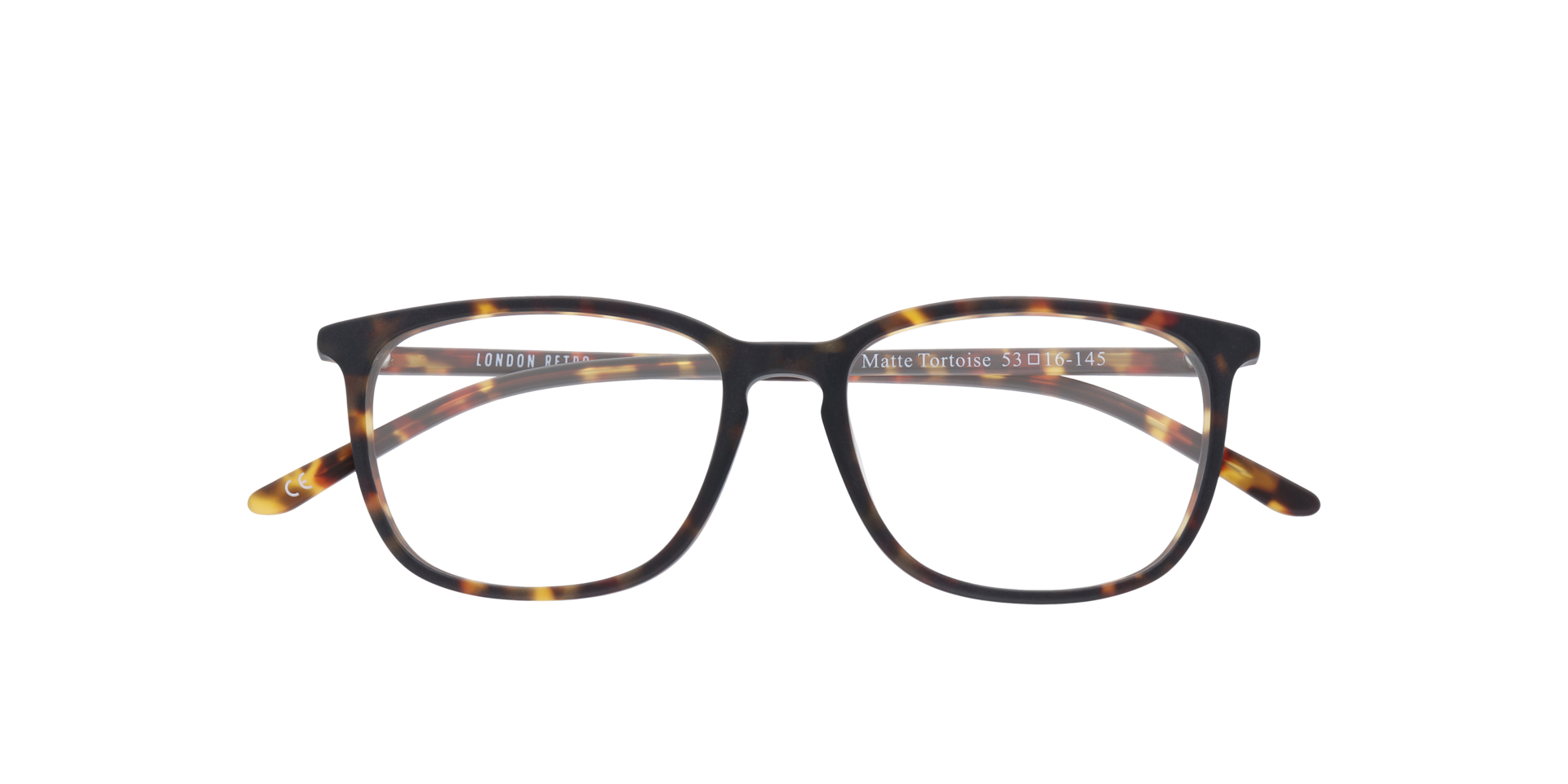 Lucas Matte Tortoise AcetateEyeglass Frames for Glasses Direct, Closed View