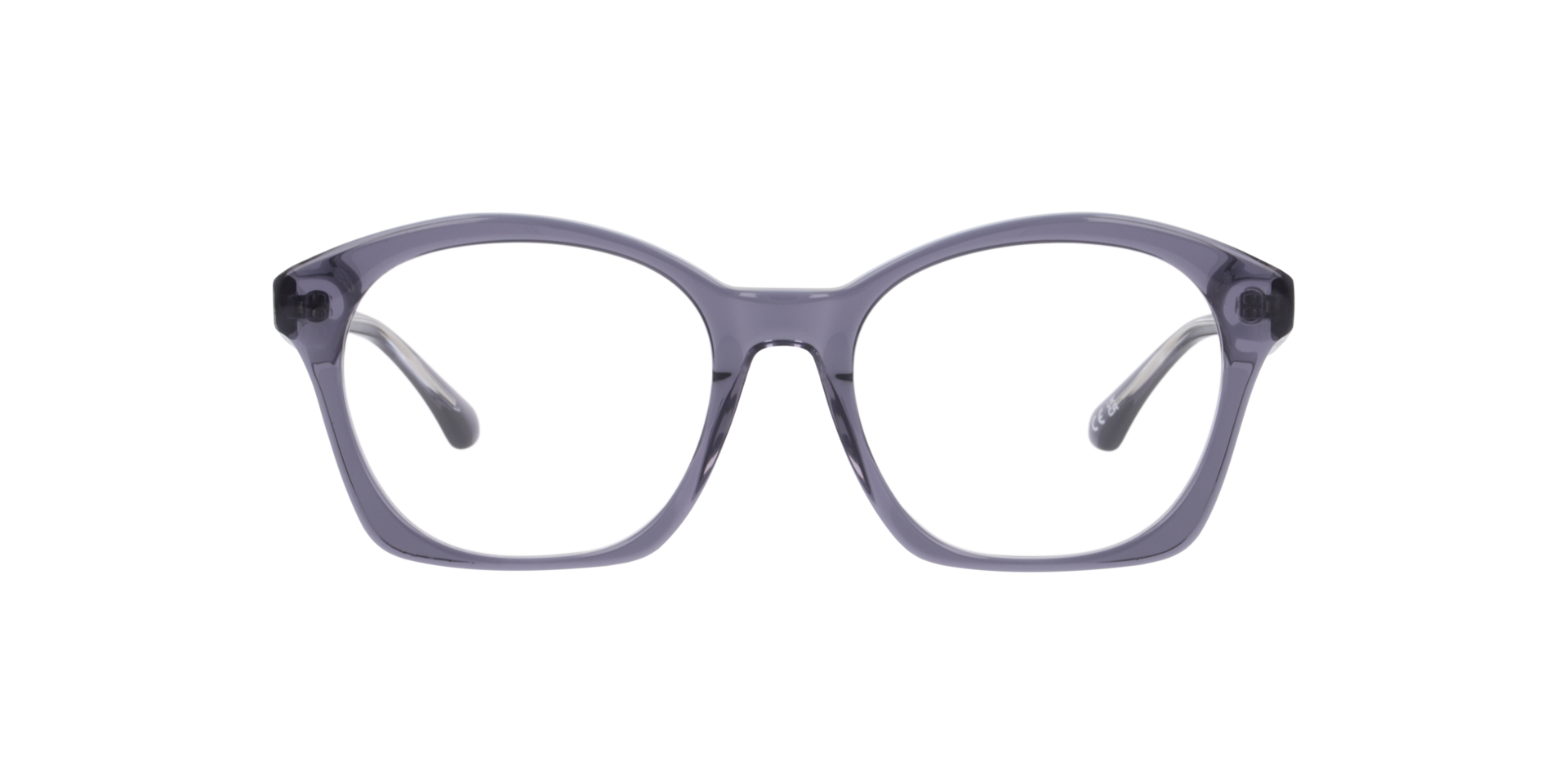 Monica Grey On Crystal AcetateEyeglass Frames for Glasses Direct, Front View