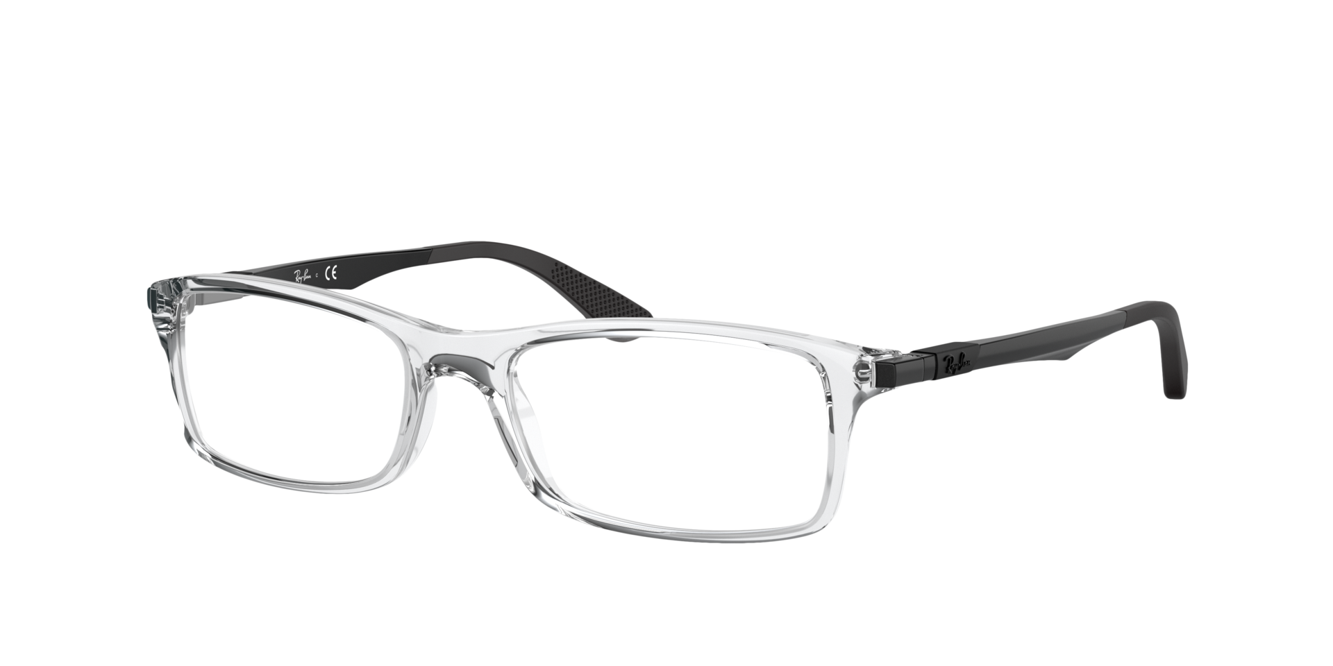 RB7017 Transparent PlasticEyeglass Frames for Glasses Direct, Angle View
