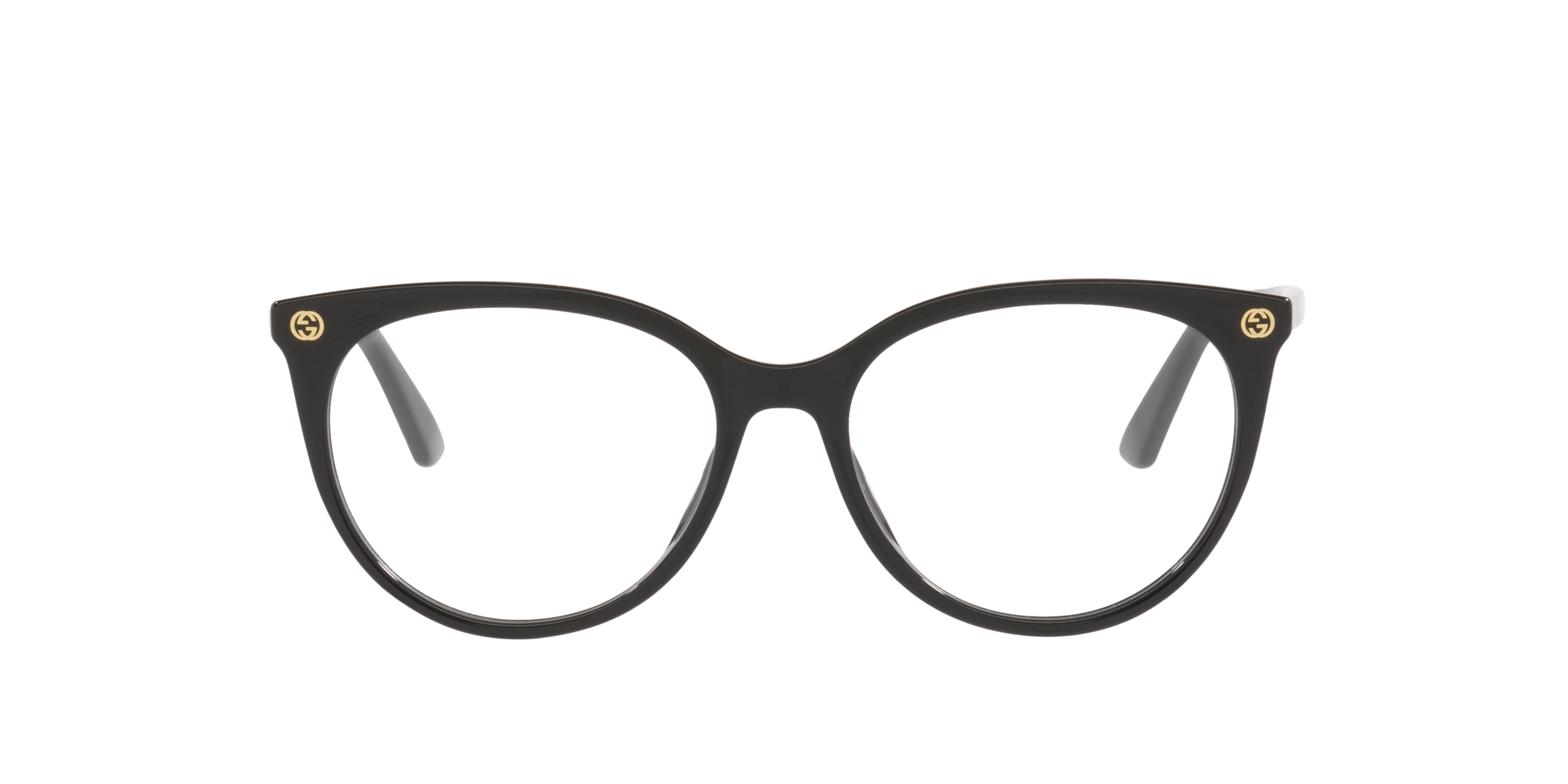 GG0093O Black AcetateEyeglass Frames for Glasses Direct, Front View