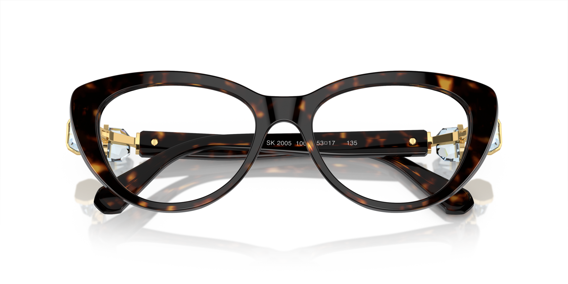 SK2005 Dark Havana AcetateEyeglass Frames for Glasses Direct, Closed View