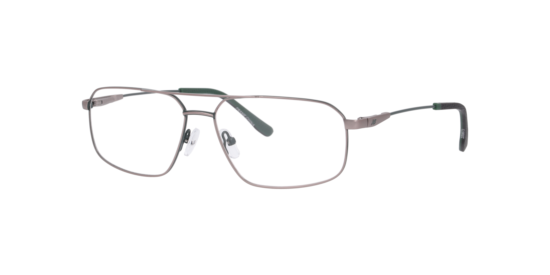 Nb4204 Gunmetal Green MetalEyeglass Frames for Glasses Direct, Angle View