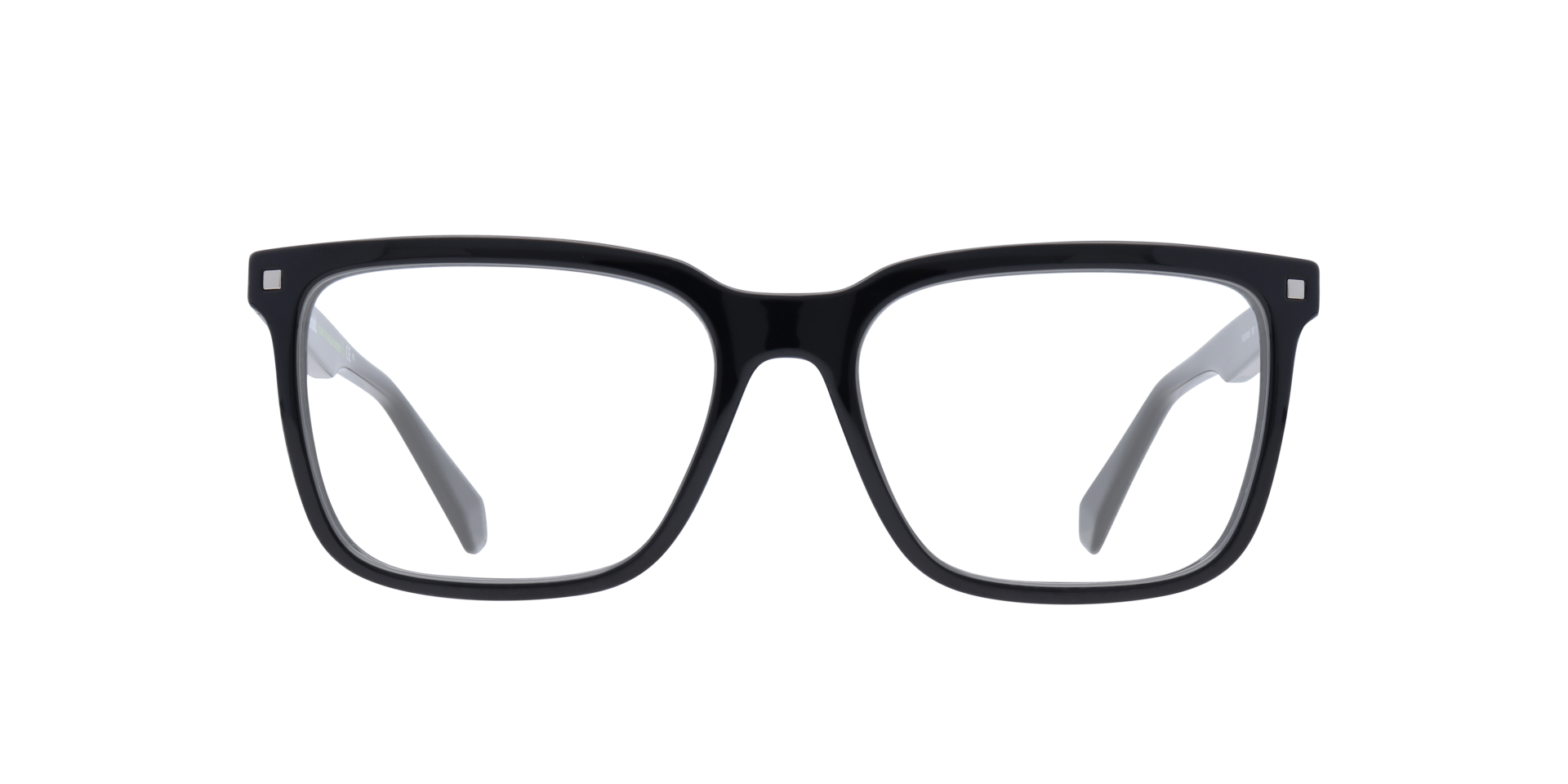 PLD D436 Black PlasticEyeglass Frames for Glasses Direct, Front View