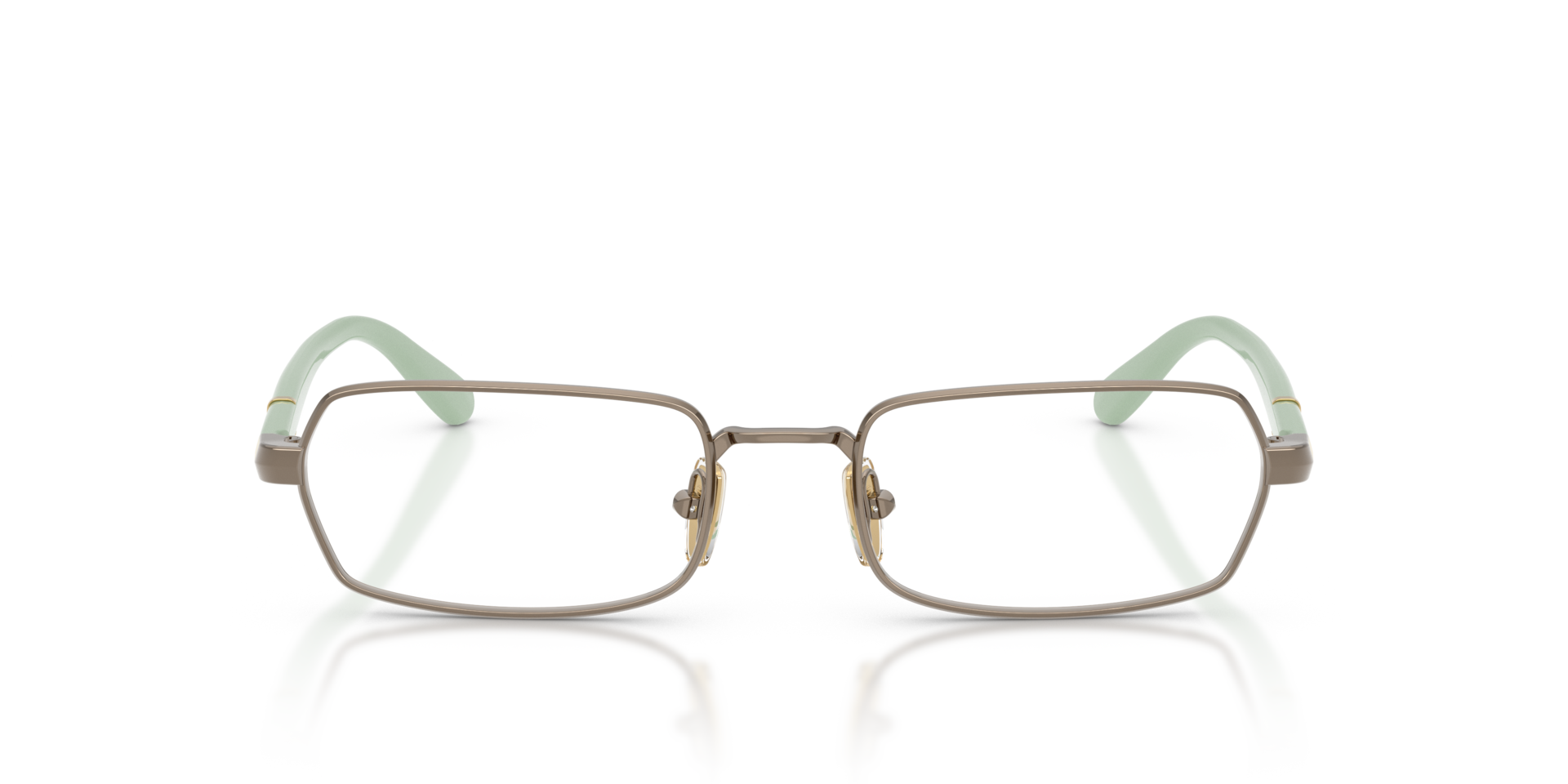 VO4351 Light Brown MetalEyeglass Frames for Glasses Direct, Front View