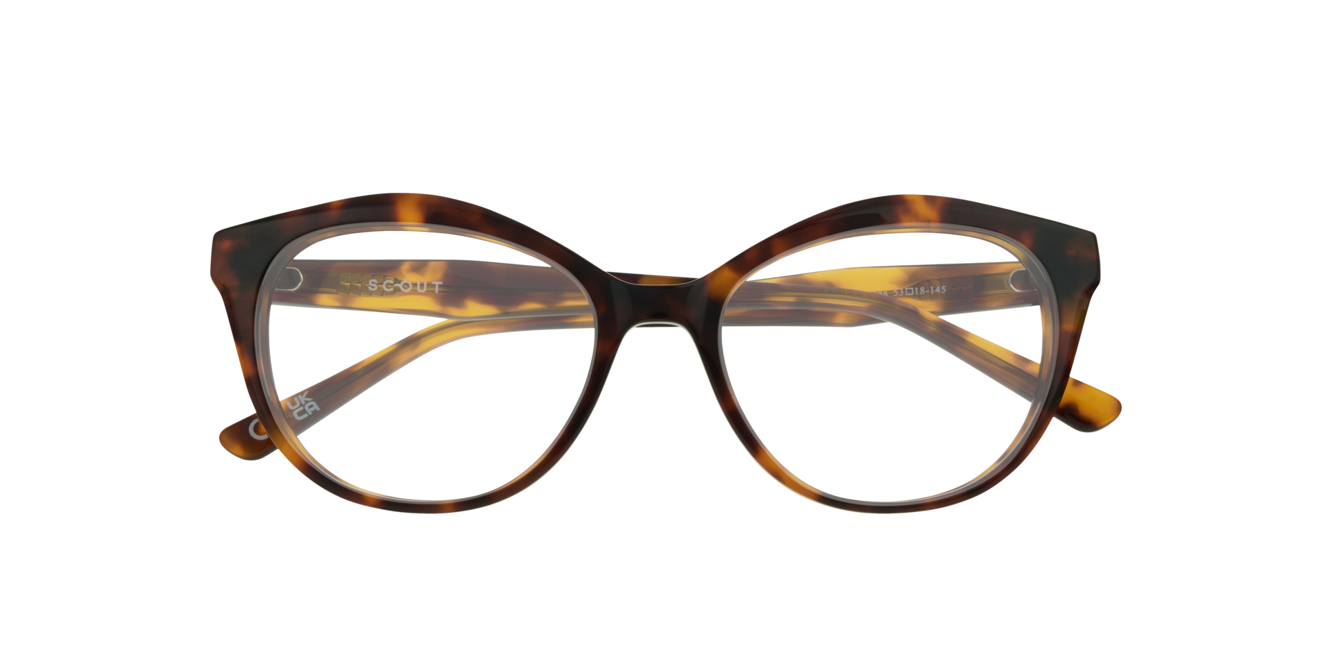 Kelly Havana AcetateEyeglass Frames for Glasses Direct, Closed View