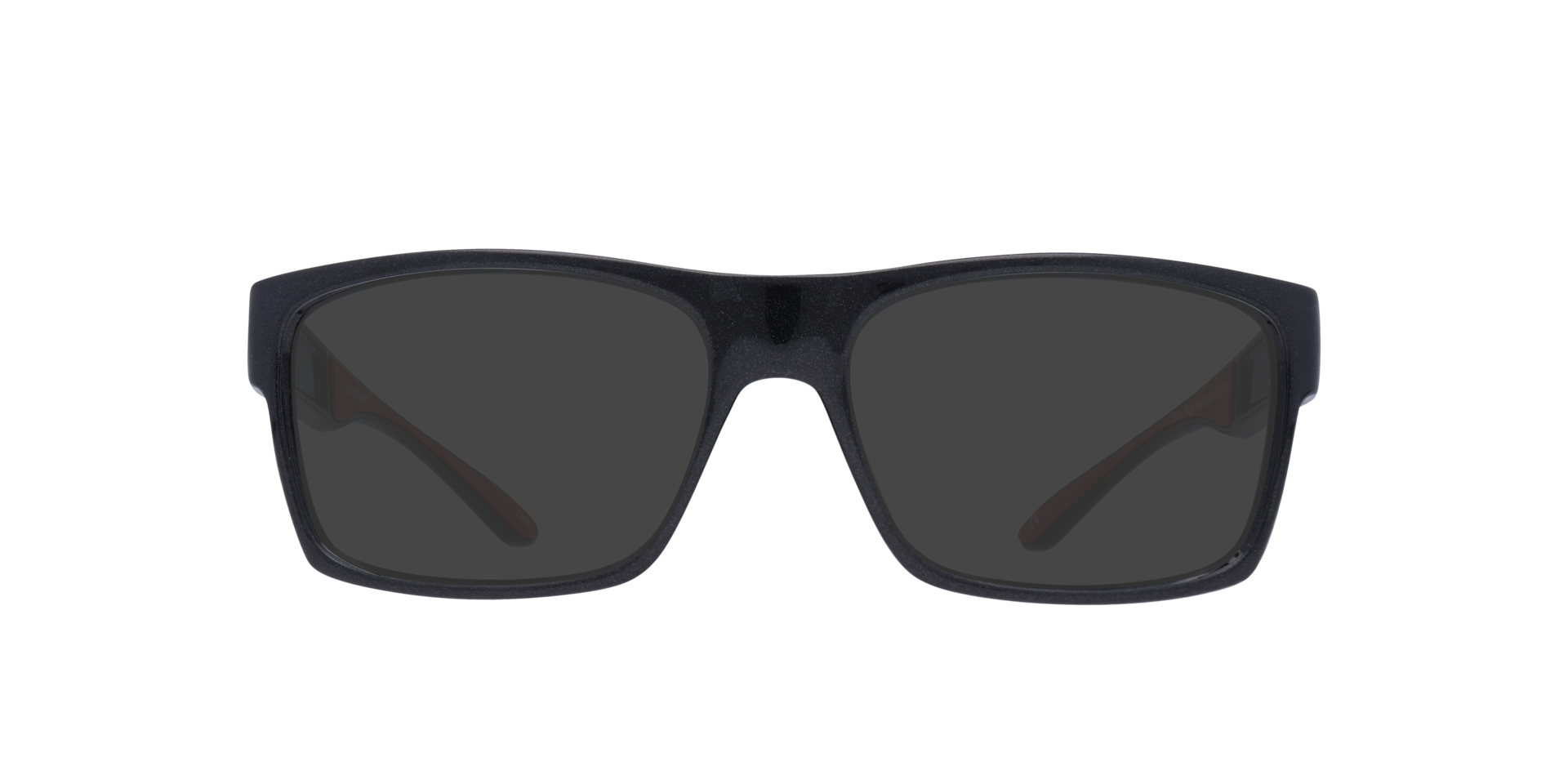 Blaze Shiny Black & Red PlasticEyeglass Frames for Glasses Direct, with Tinted Lenses