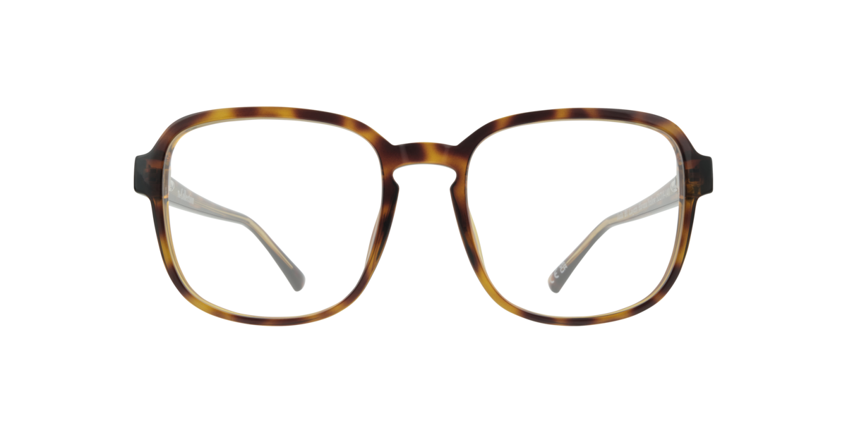 Bi Layers Havana/Yellow square Plastic eyeglasses Online - Full Rim - Jada