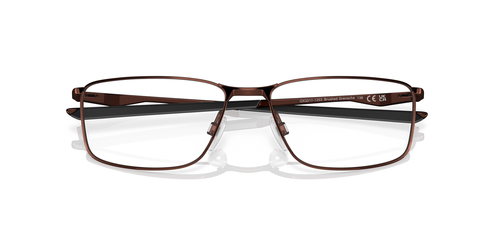 Socket 5.0 Brushed Grenache MetalEyeglass Frames for Glasses Direct, Closed View