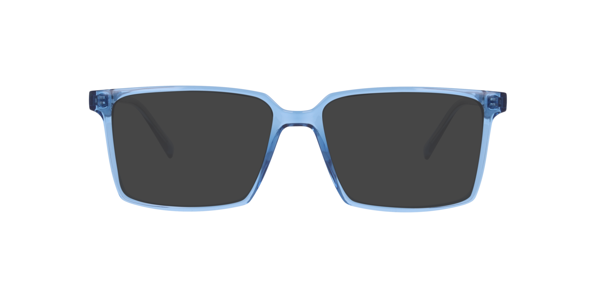Nori Transparent Blue PlasticEyeglass Frames for Glasses Direct, with Tinted Lenses