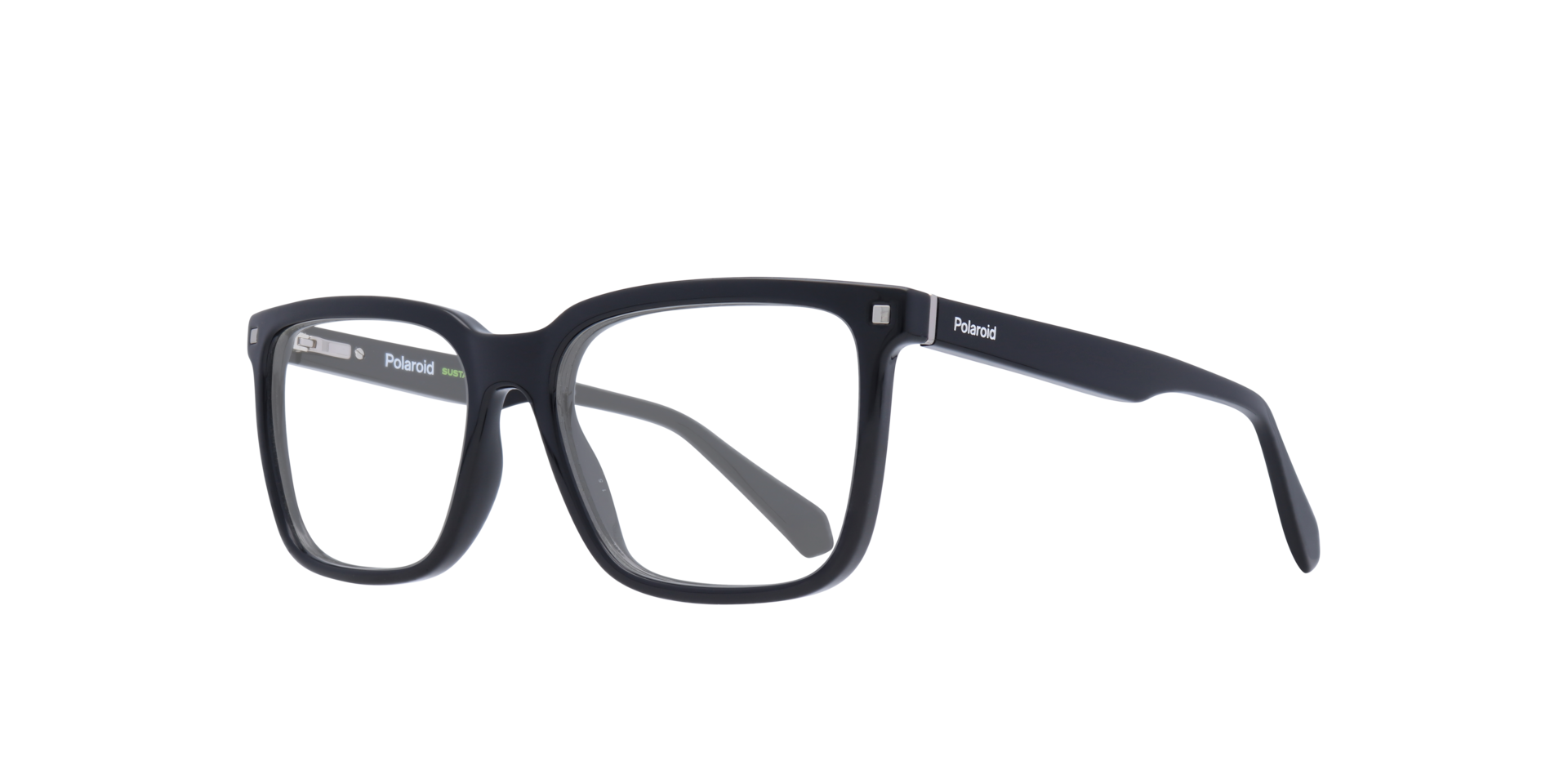PLD D436 Black PlasticEyeglass Frames for Glasses Direct, Angle View